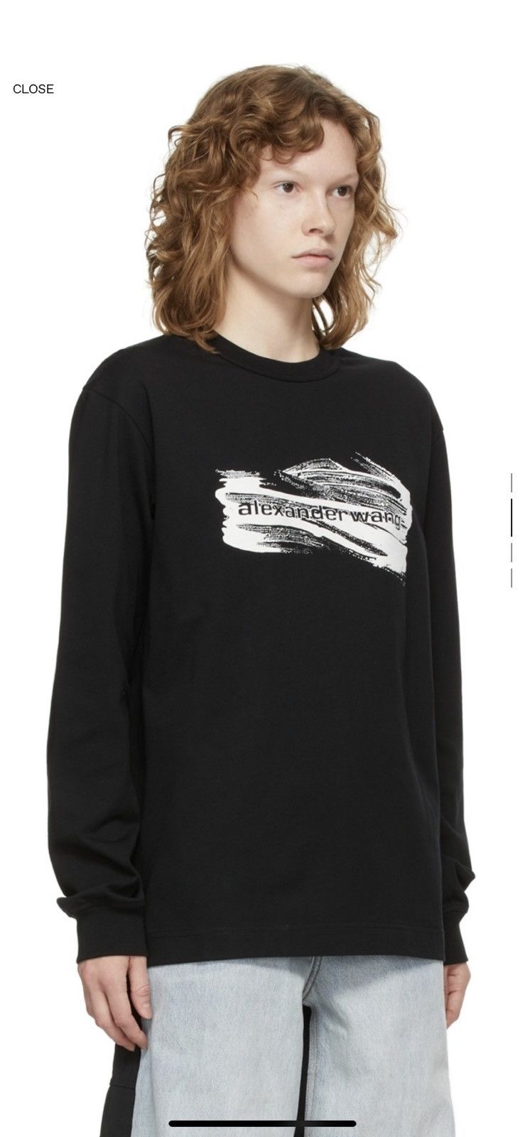 Alexander Wang Black Soap Suds Long Sleeve T-Shirt 2022 Size US S / EU 44-46 / 1 - 11 Thumbnail