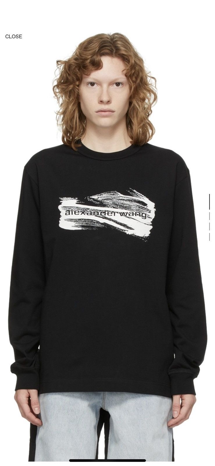 Alexander Wang Black Soap Suds Long Sleeve T-Shirt 2022 Size US S / EU 44-46 / 1 - 10 Thumbnail