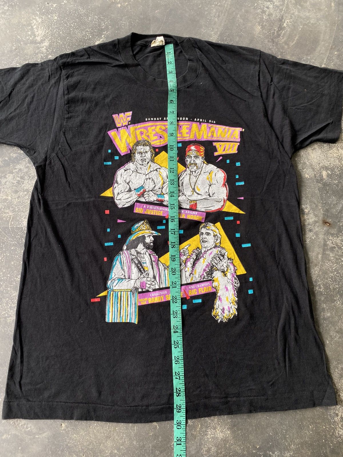 Vintage Vintage Rare 1992 WWF Wrestlemania 8 Wrestling T-Shirt Size US XL / EU 56 / 4 - 10 Thumbnail