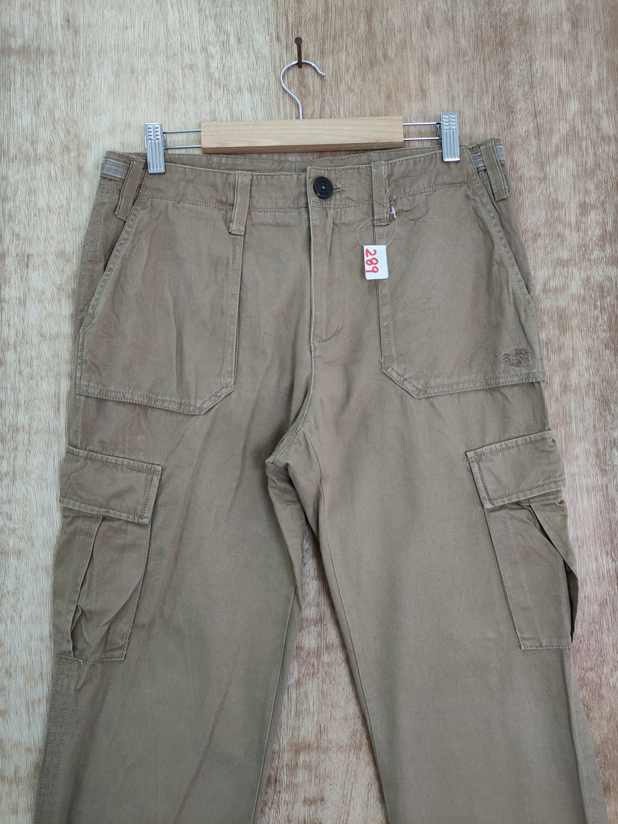 Japanese Brand DL Hum brown multipocket tactical cargo pants #289 Size US 30 / EU 46 - 3 Thumbnail