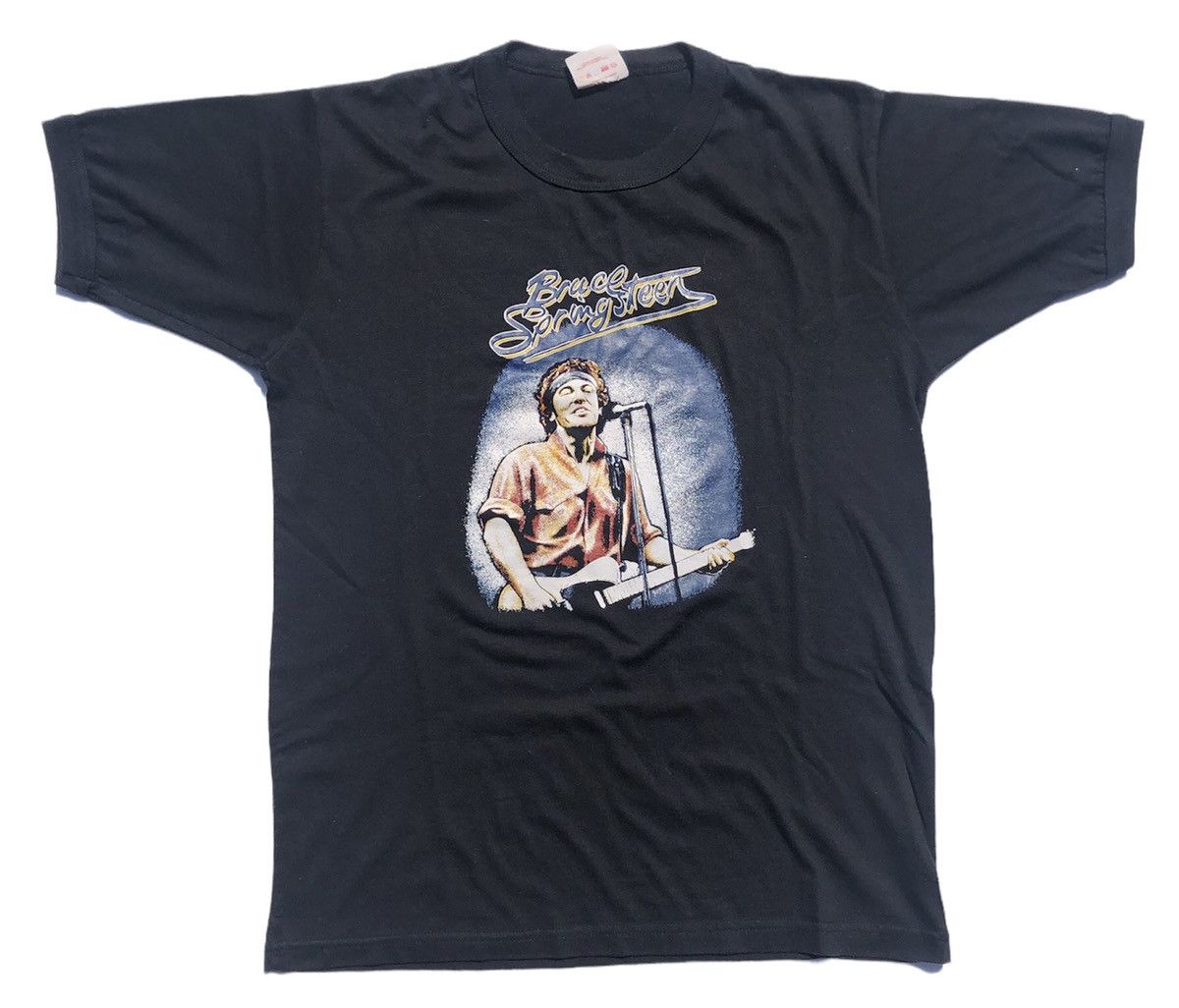 Band Tees Vintage 80s Bruce Springsteen Woodstock Tour T-Shirt Size US M / EU 48-50 / 2 - 1 Thumbnail