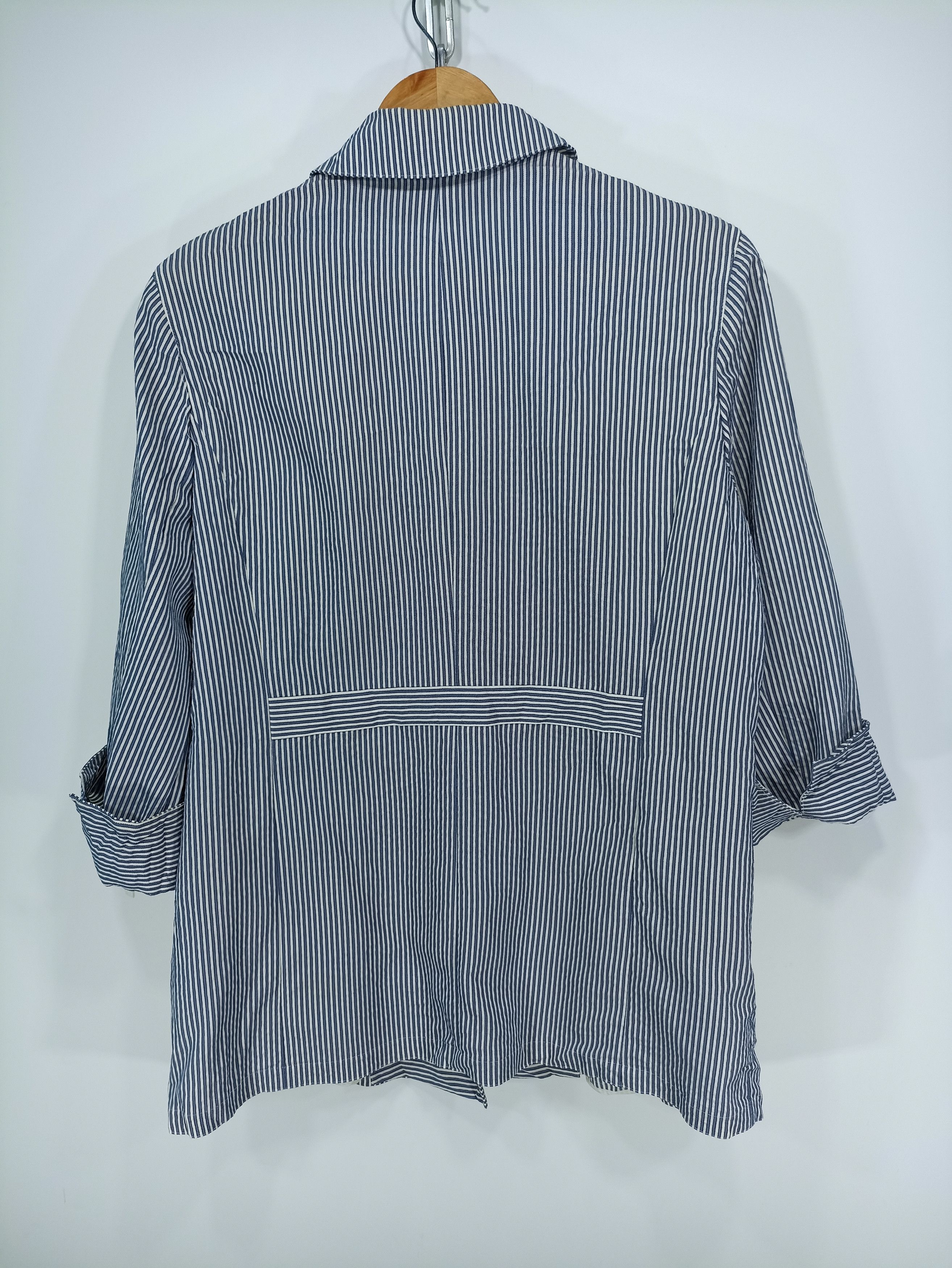 Designer × Japanese Brand × Vintage Vintage Leilian Hickory Stripe Button Up Size US S / EU 44-46 / 1 - 6 Thumbnail
