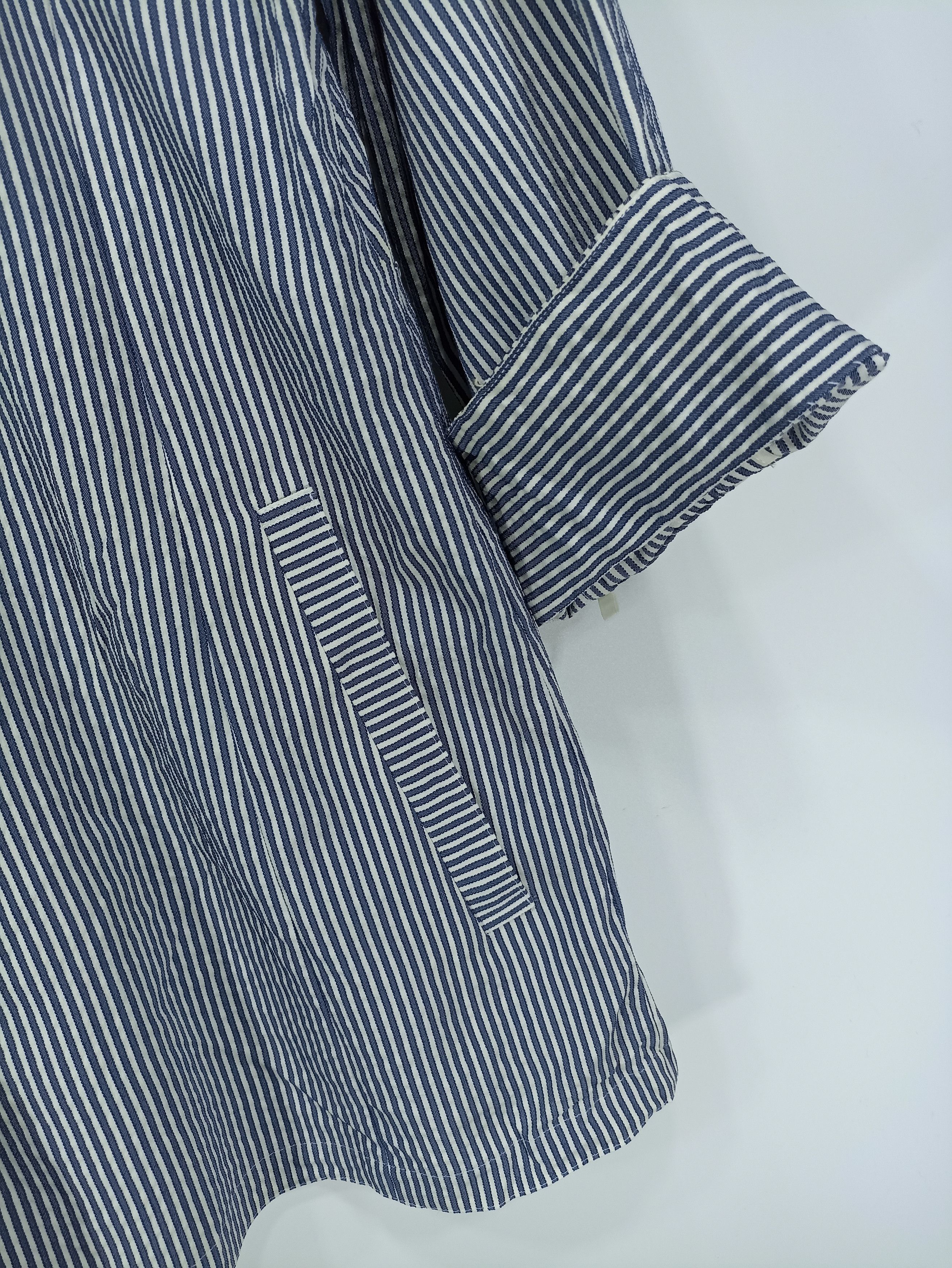 Designer × Japanese Brand × Vintage Vintage Leilian Hickory Stripe Button Up Size US S / EU 44-46 / 1 - 3 Thumbnail