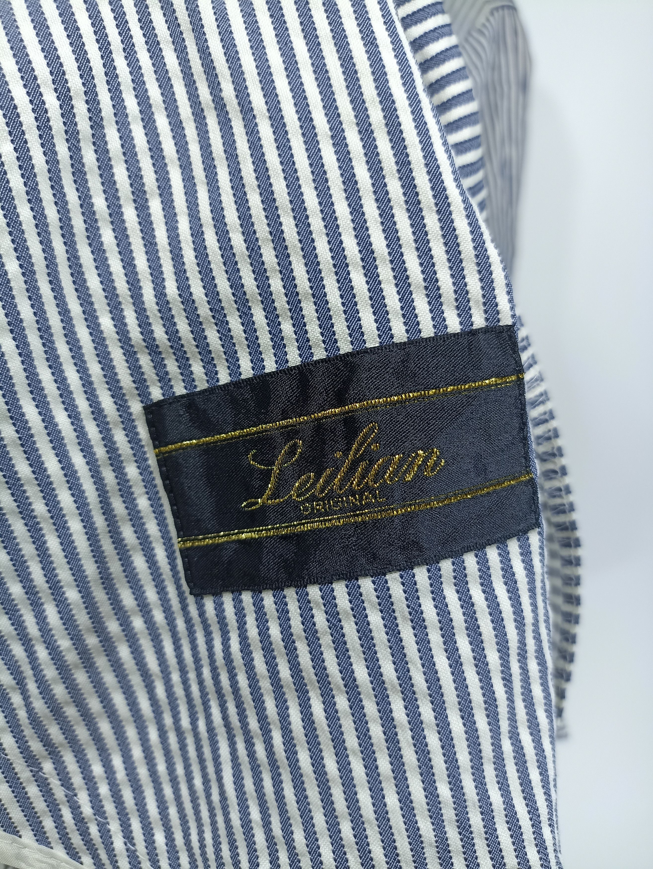 Designer × Japanese Brand × Vintage Vintage Leilian Hickory Stripe Button Up Size US S / EU 44-46 / 1 - 7 Thumbnail