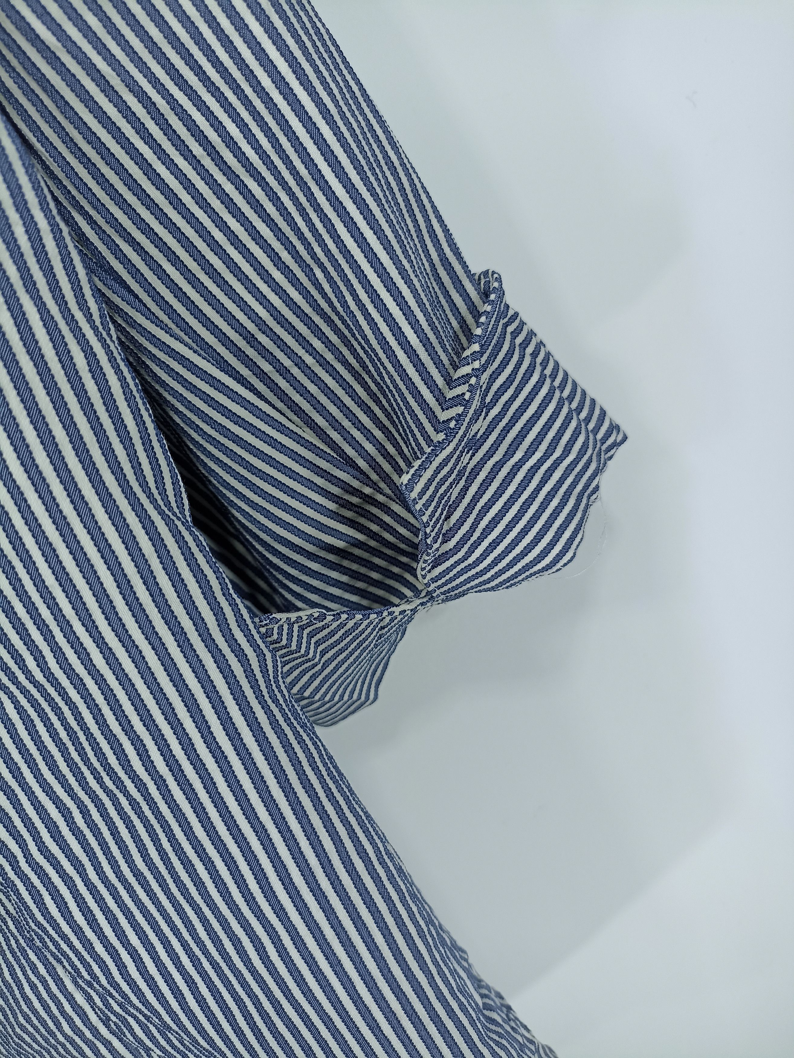 Designer × Japanese Brand × Vintage Vintage Leilian Hickory Stripe Button Up Size US S / EU 44-46 / 1 - 5 Thumbnail