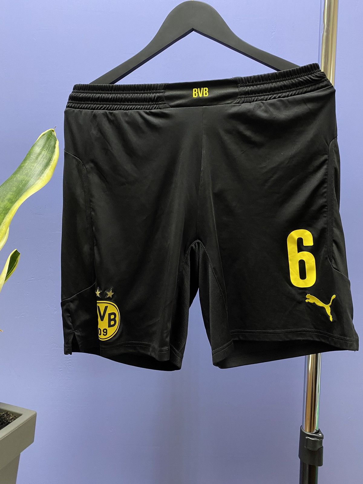 Puma Puma Borussia Dortmund 2014 2015 #6 Bender Soccer Shorts Size US 32 / EU 48 - 1 Thumbnail