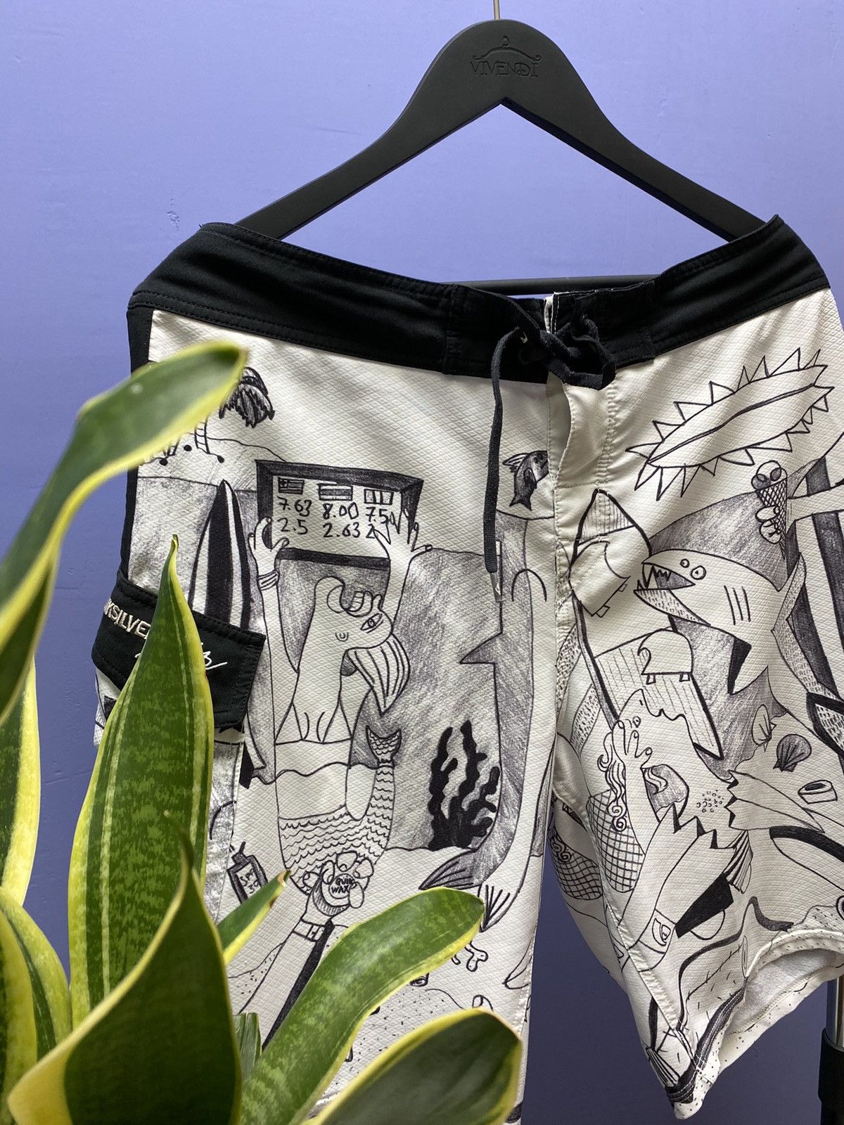 Quiksilver Rare Quicksilver Aritz Aranburu BoardShorts SwimWear graphic Size US 34 / EU 50 - 5 Thumbnail