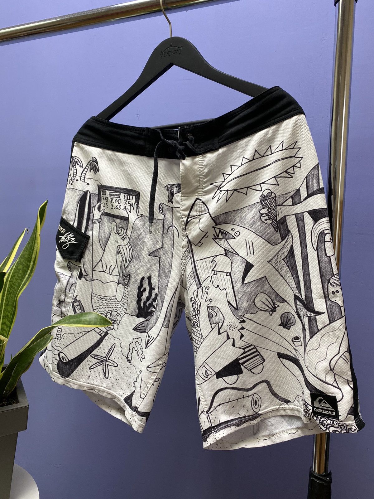 Quiksilver Rare Quicksilver Aritz Aranburu BoardShorts SwimWear graphic Size US 34 / EU 50 - 2 Thumbnail