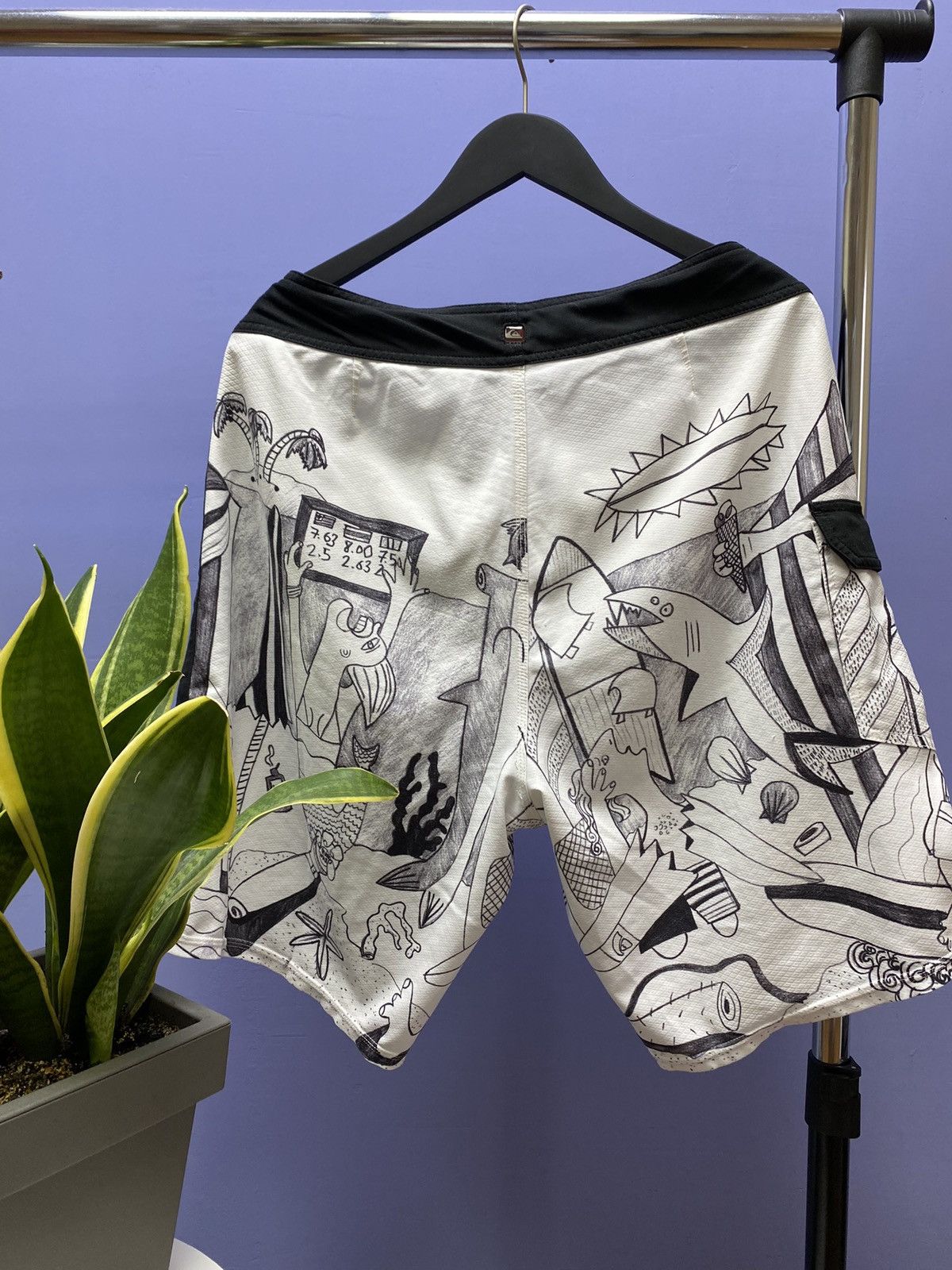 Quiksilver Rare Quicksilver Aritz Aranburu BoardShorts SwimWear graphic Size US 34 / EU 50 - 19 Thumbnail