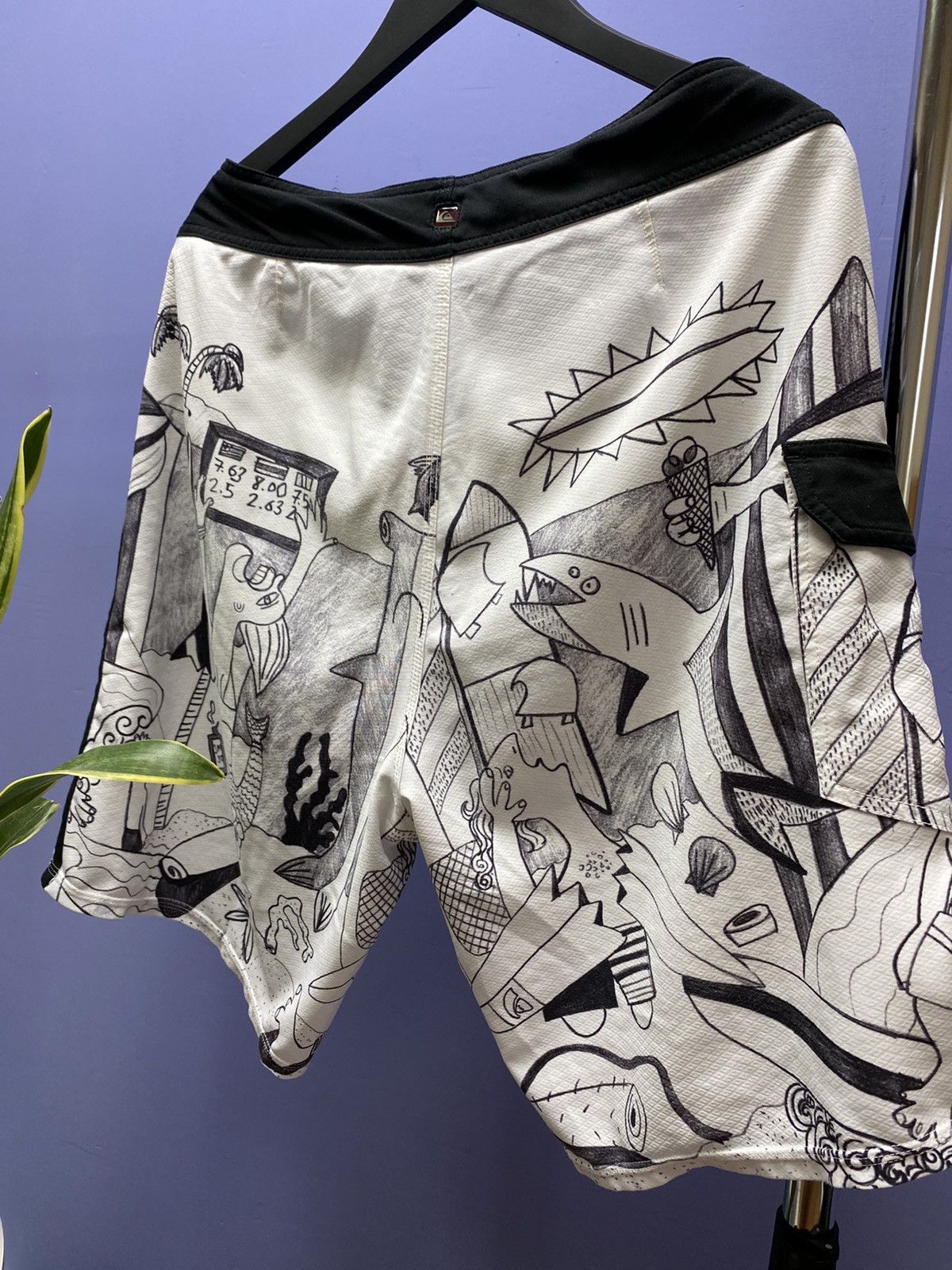 Quiksilver Rare Quicksilver Aritz Aranburu BoardShorts SwimWear graphic Size US 34 / EU 50 - 20 Thumbnail