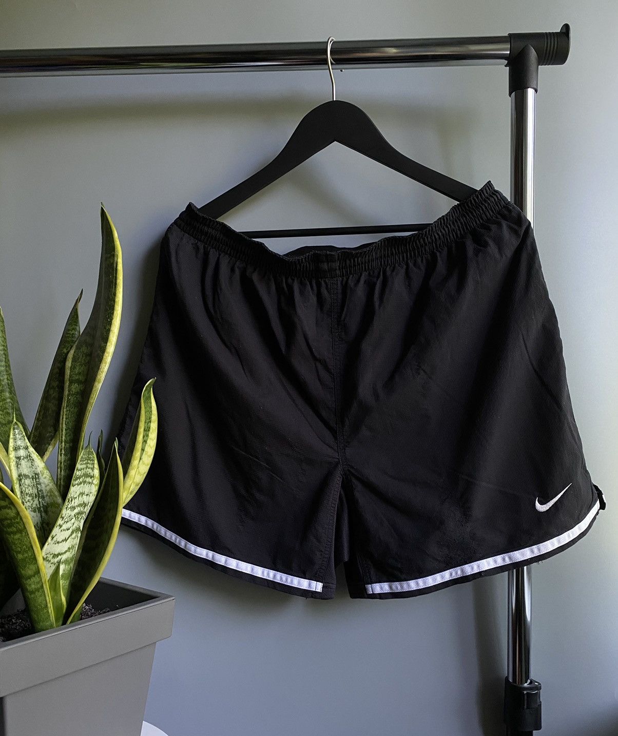 Nike × Vintage Nike Vintage Shorts 90’s Black Men’s XL size Logo Swoosh Size US 34 / EU 50 - 1 Thumbnail