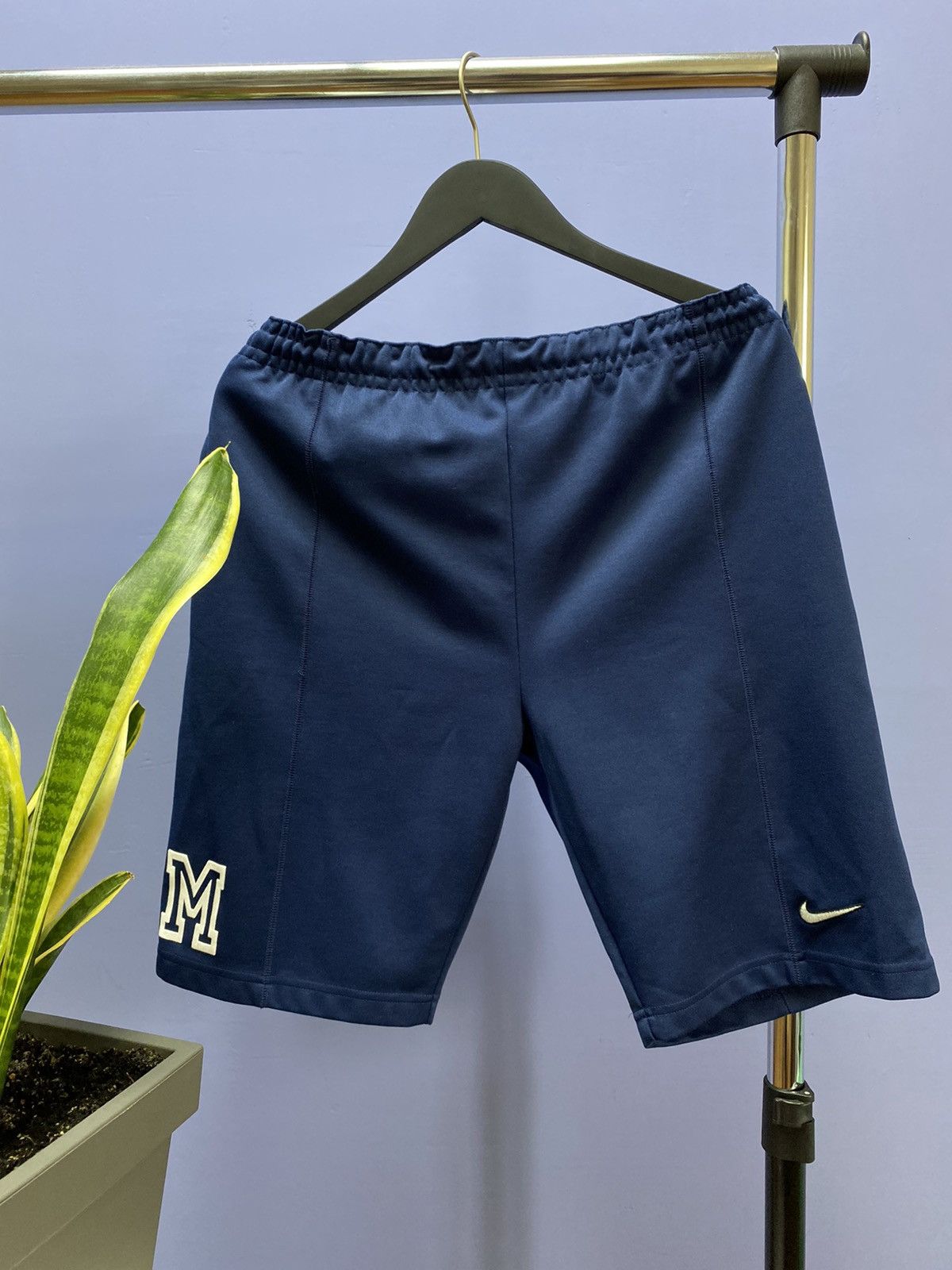 Nike × Vintage Vintage 90s Nike Michigan Shorts University Style Team Men’s Size US 32 / EU 48 - 1 Thumbnail