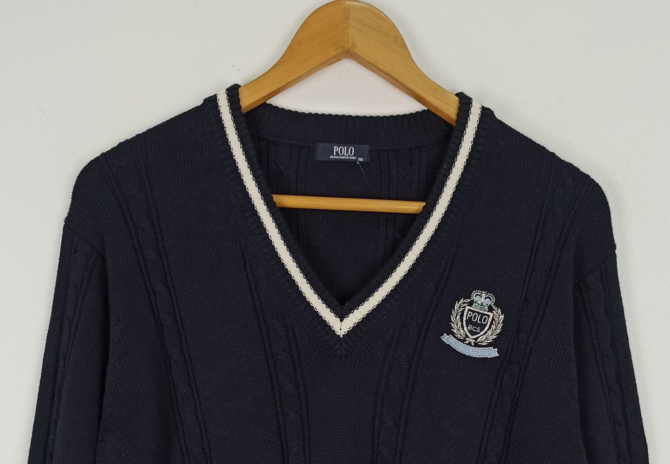 Aran Isles Knitwear Polo British Country Spirit BCS Knitwear Check (c44) Size US S / EU 44-46 / 1 - 2 Thumbnail