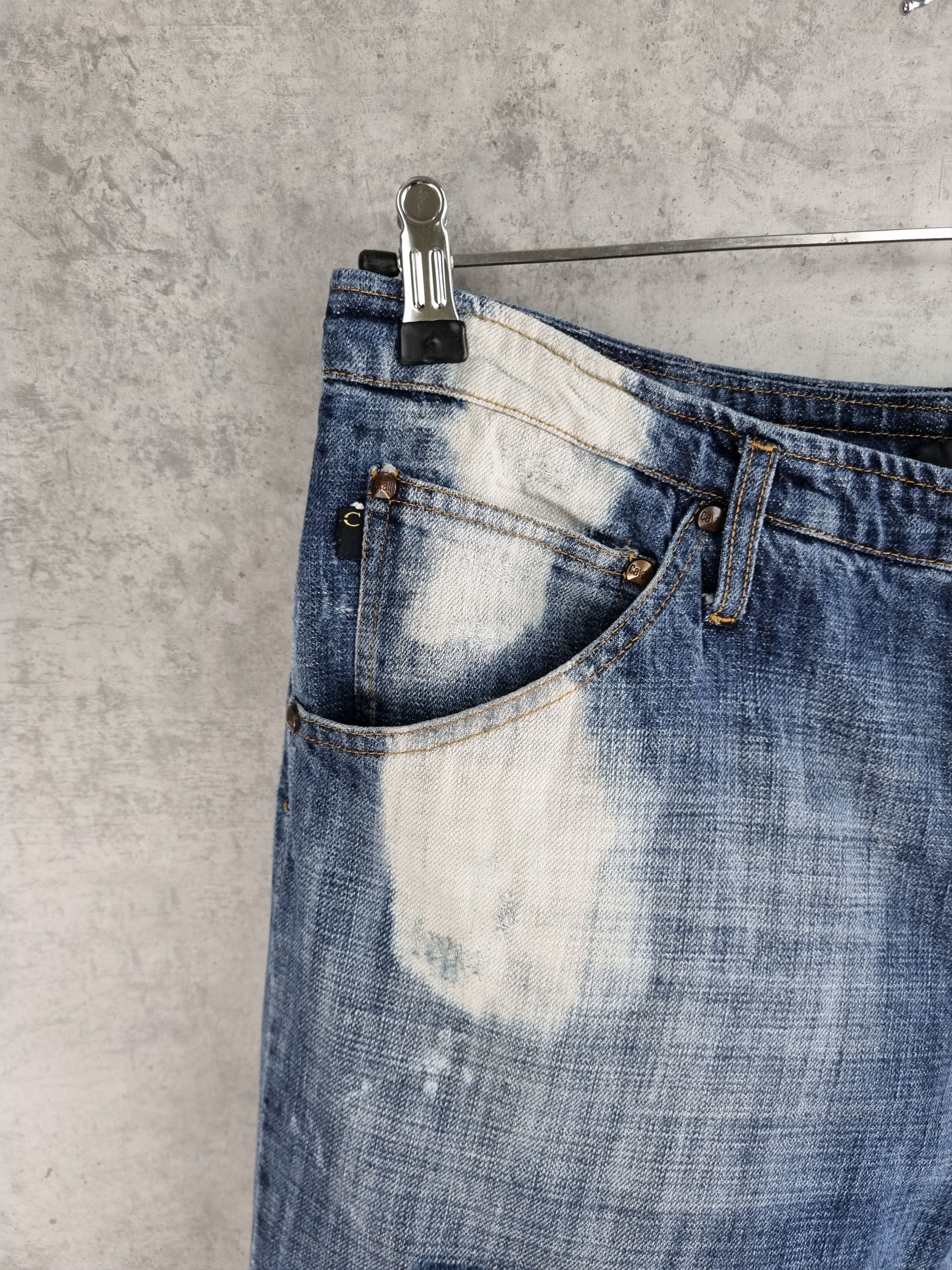 Just Cavalli × Roberto Cavalli Ripped Cavalli Destroyed Art Painter relaxed fit Jeans Size US 33 - 17 Thumbnail