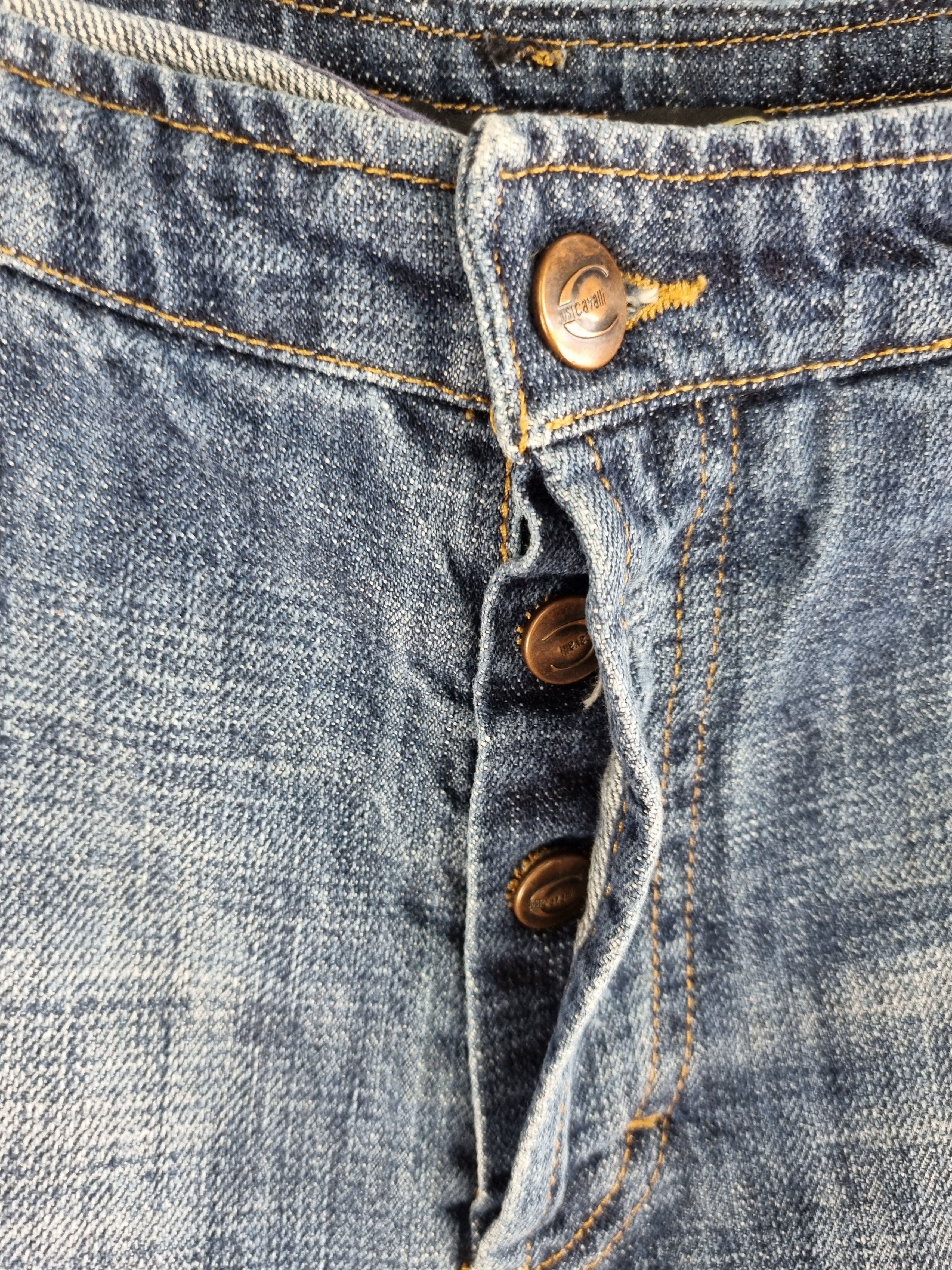 Just Cavalli × Roberto Cavalli Ripped Cavalli Destroyed Art Painter relaxed fit Jeans Size US 33 - 14 Thumbnail