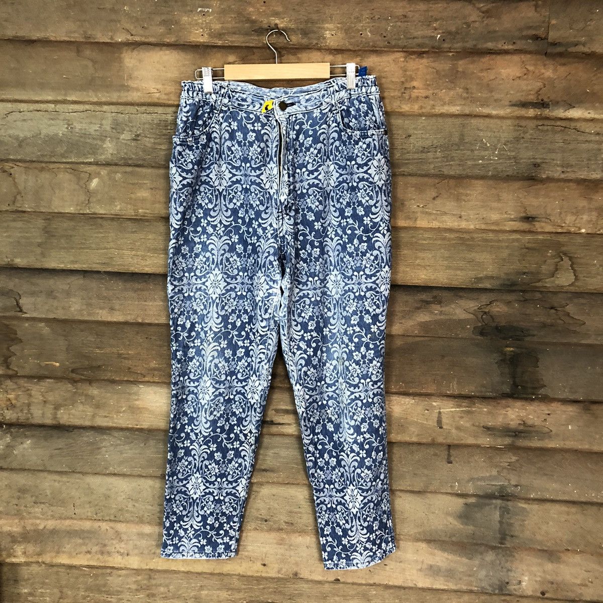 Japanese Brand Japanese Brand art Blue Casual Pants #4520 Size US 28 / EU 44 - 1 Thumbnail