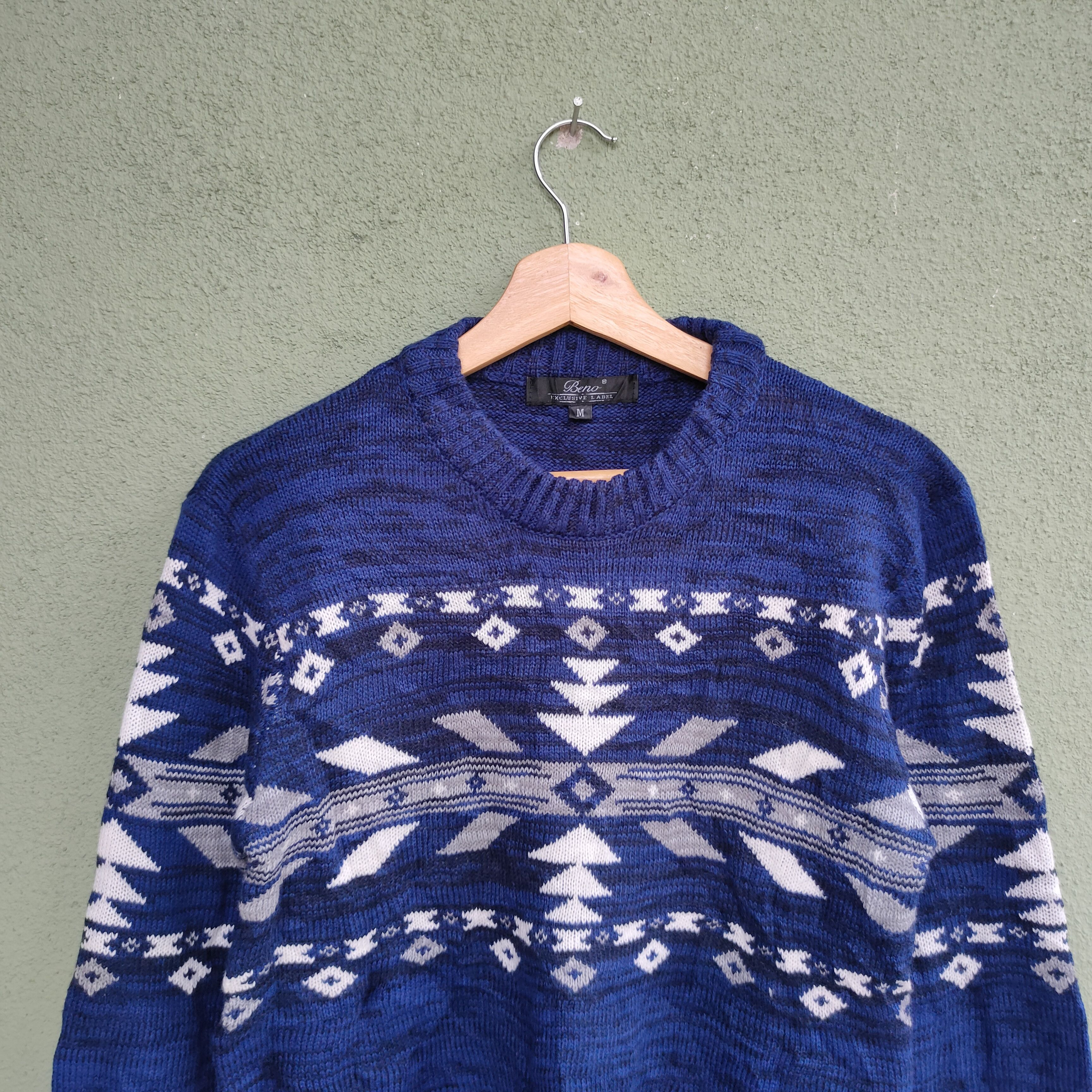 Aran Isles Knitwear Vintage BENO EXCLUSIVE LABEL Navajo Knitwear Sweater Jumper Size US S / EU 44-46 / 1 - 5 Thumbnail