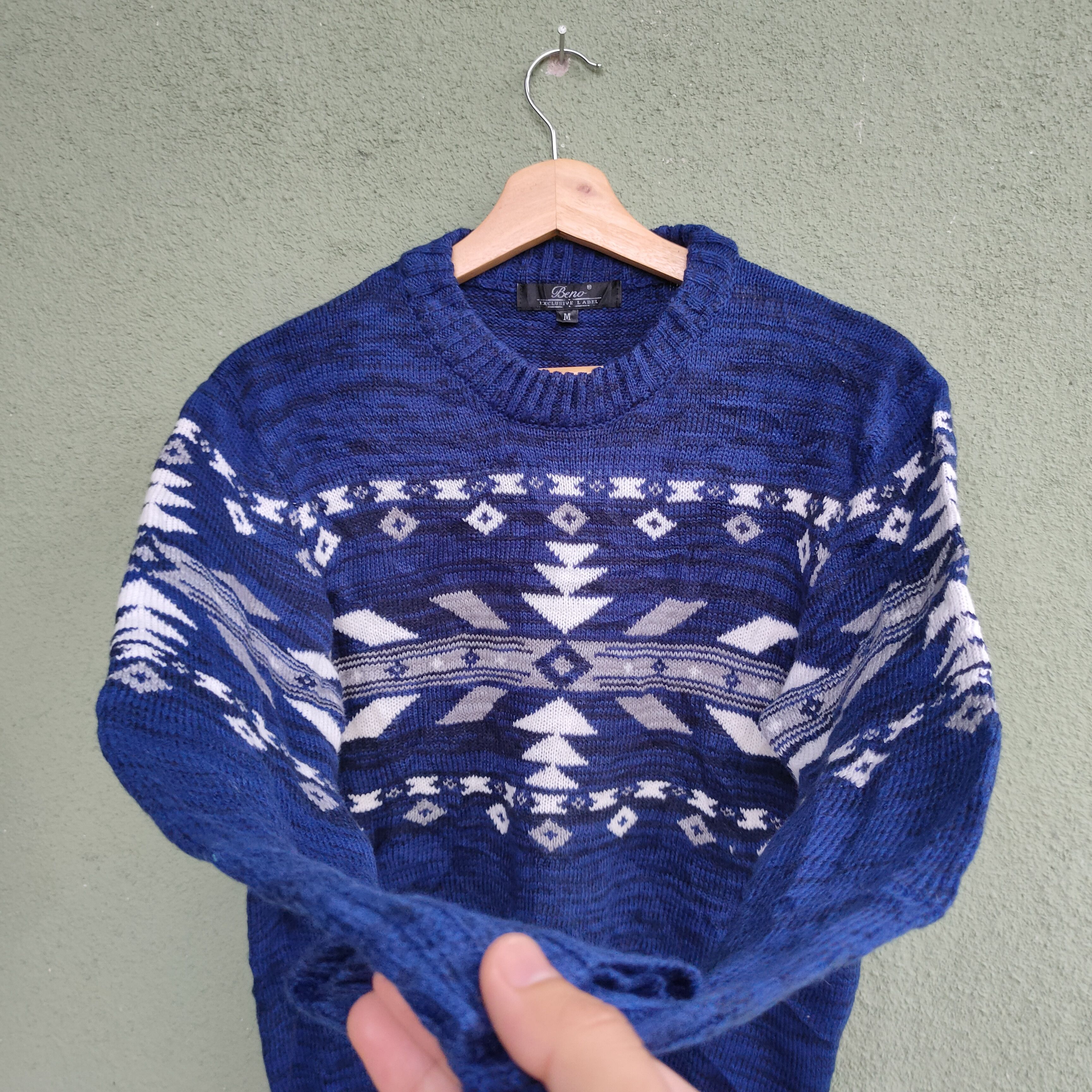 Aran Isles Knitwear Vintage BENO EXCLUSIVE LABEL Navajo Knitwear Sweater Jumper Size US S / EU 44-46 / 1 - 2 Thumbnail