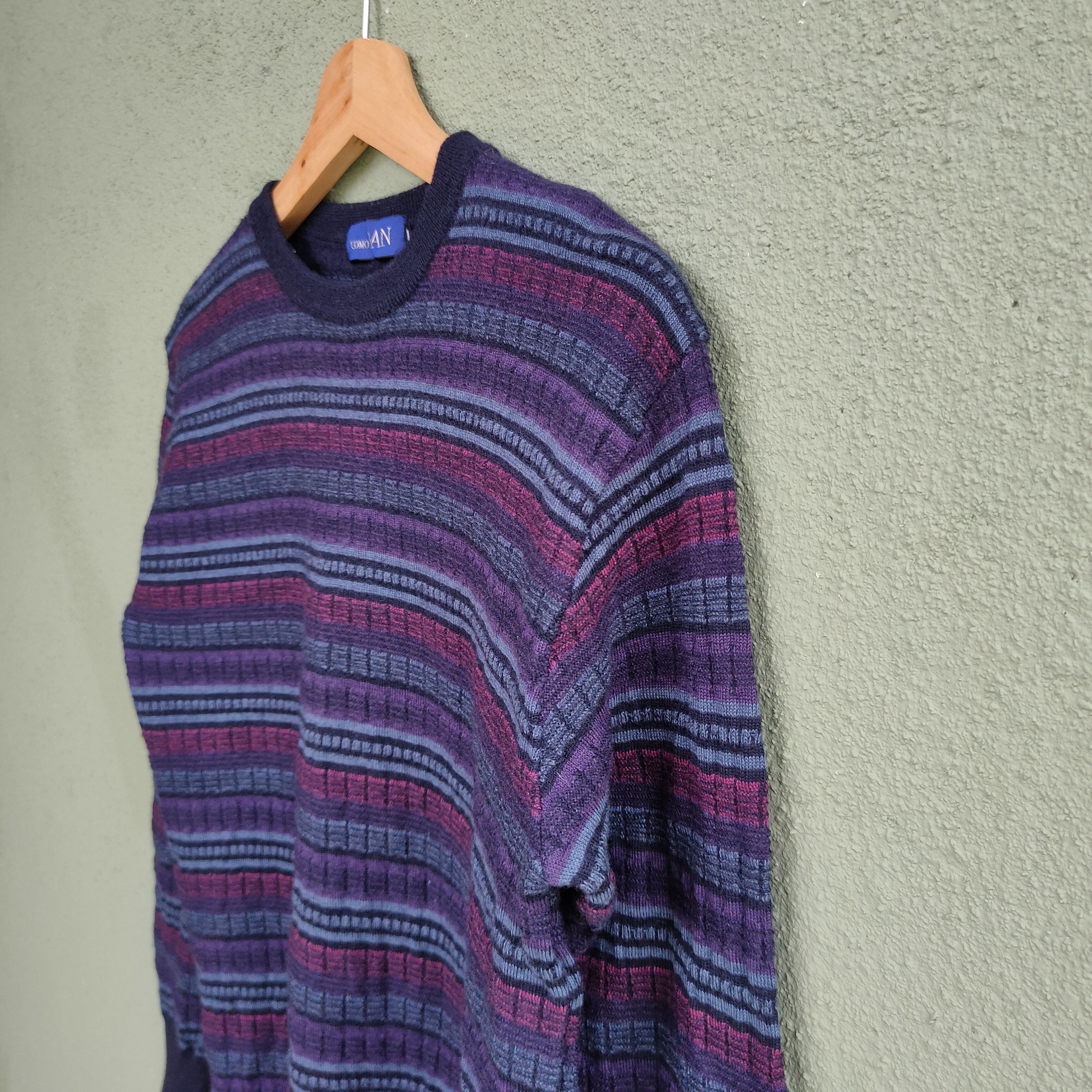 Aran Isles Knitwear Vintage UOMO DAN Full Print Knitwear Sweater Jumper Size US S / EU 44-46 / 1 - 6 Thumbnail