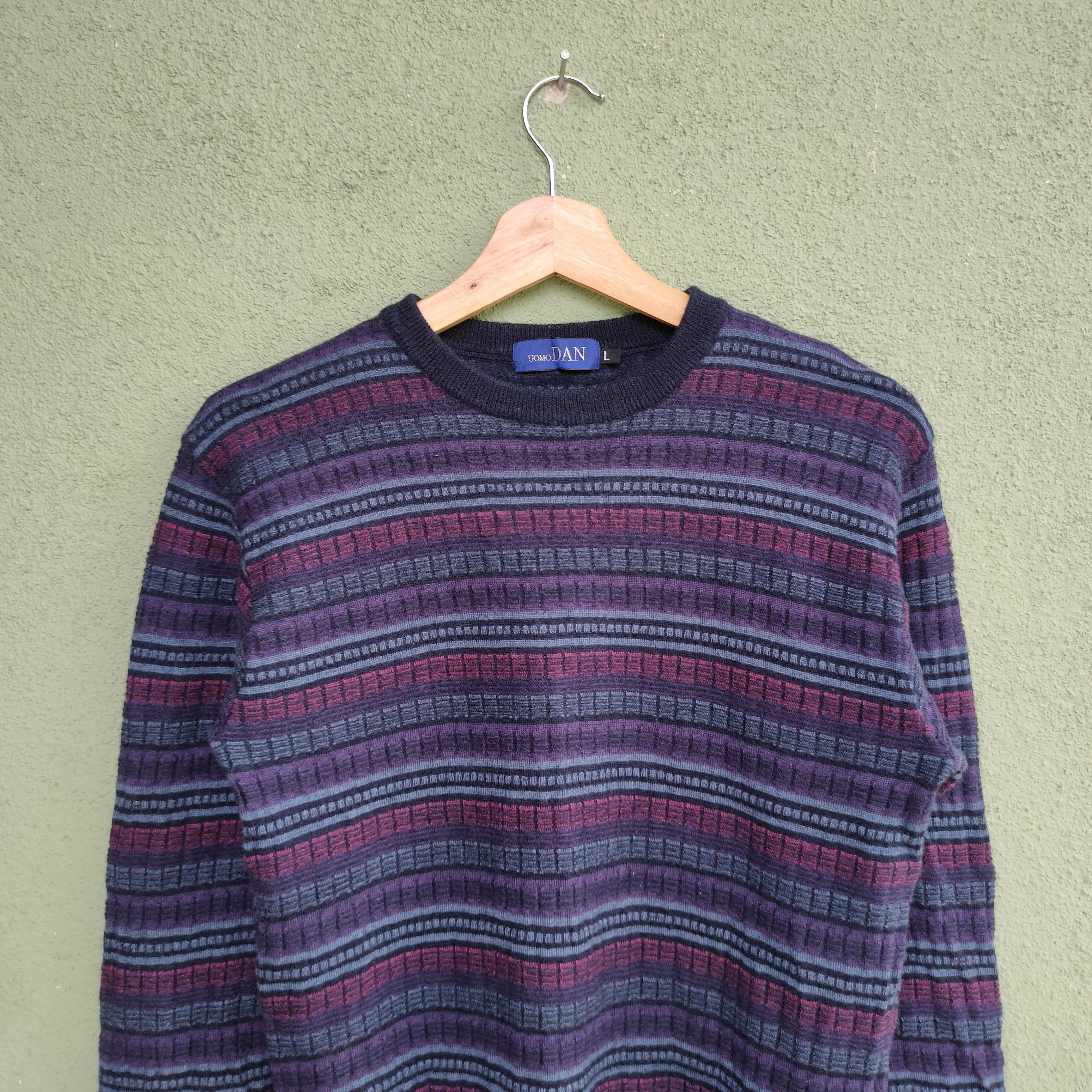 Aran Isles Knitwear Vintage UOMO DAN Full Print Knitwear Sweater Jumper Size US S / EU 44-46 / 1 - 4 Thumbnail