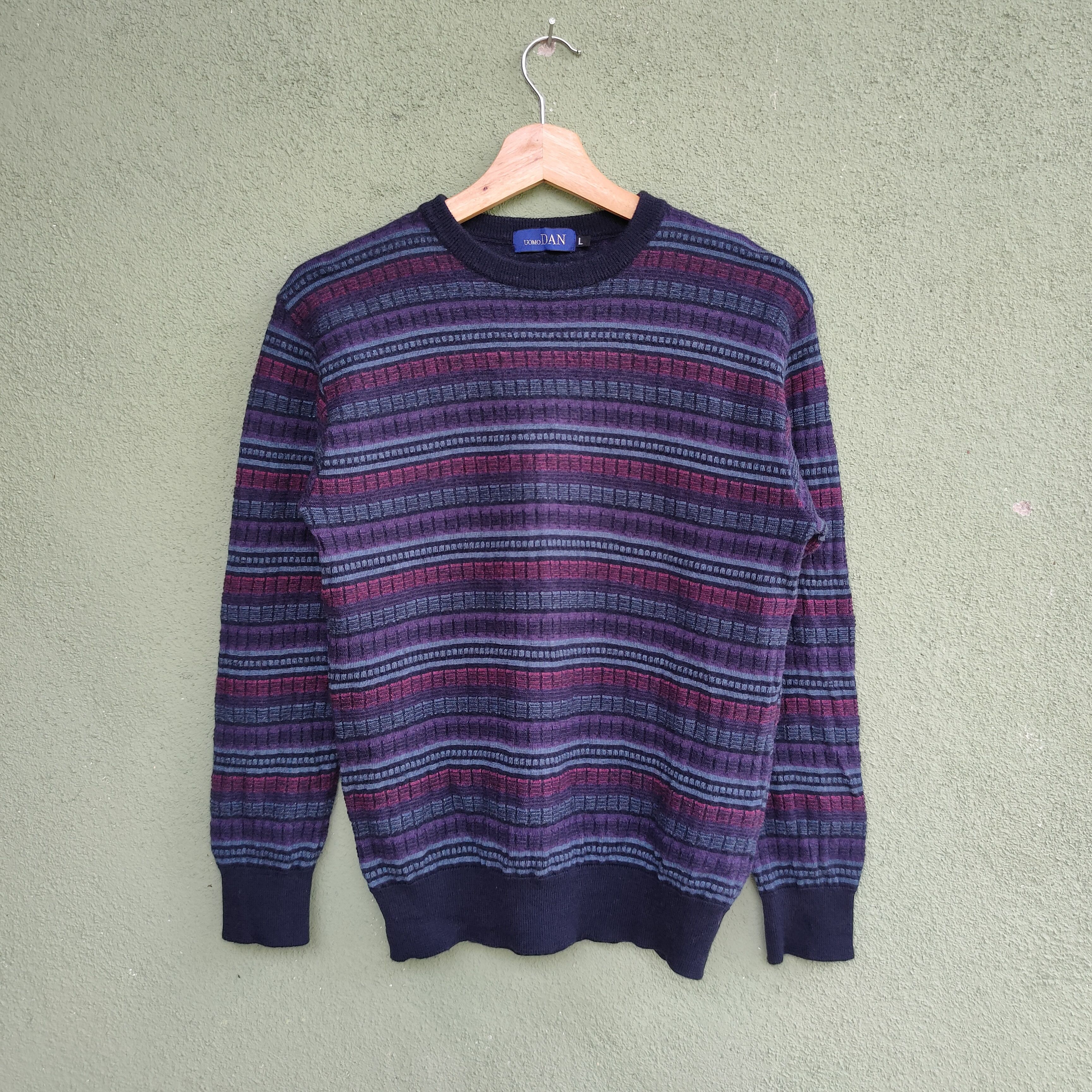 Aran Isles Knitwear Vintage UOMO DAN Full Print Knitwear Sweater Jumper Size US S / EU 44-46 / 1 - 1 Thumbnail
