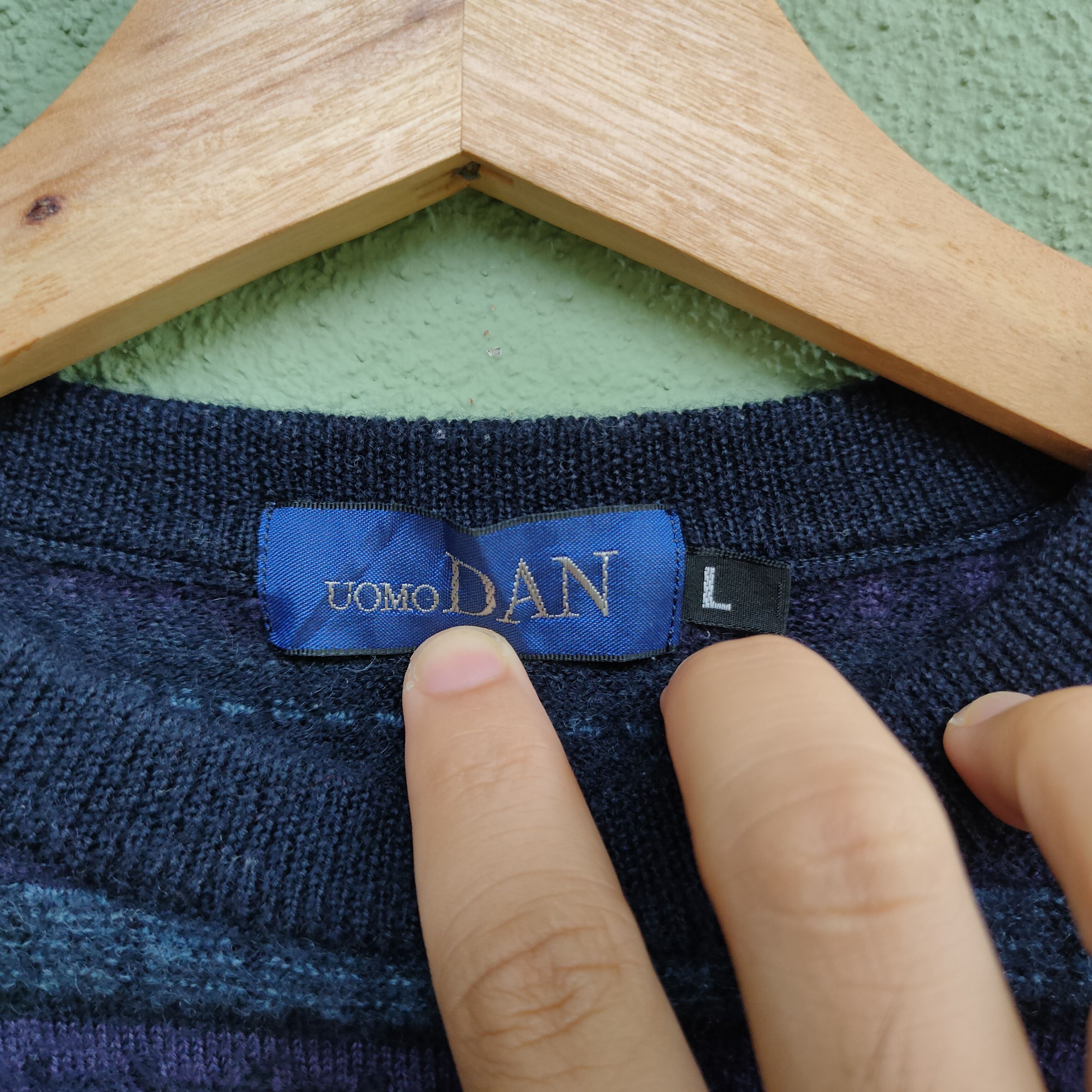 Aran Isles Knitwear Vintage UOMO DAN Full Print Knitwear Sweater Jumper Size US S / EU 44-46 / 1 - 8 Thumbnail