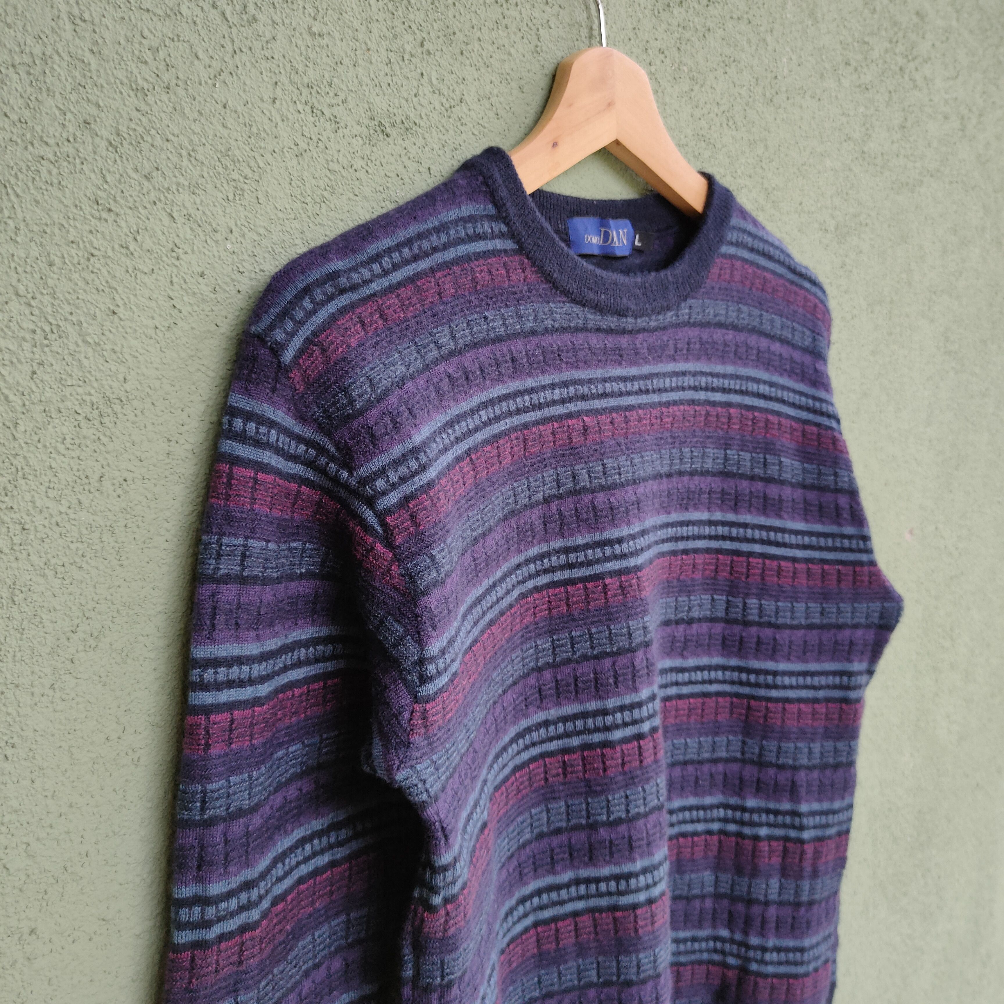 Aran Isles Knitwear Vintage UOMO DAN Full Print Knitwear Sweater Jumper Size US S / EU 44-46 / 1 - 7 Thumbnail