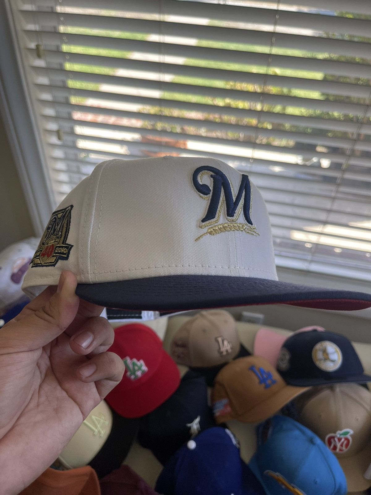 New Era 4UCAPS Brewers Beer Pack Miller Lite 7 5/8 Size ONE SIZE - 1 Thumbnail