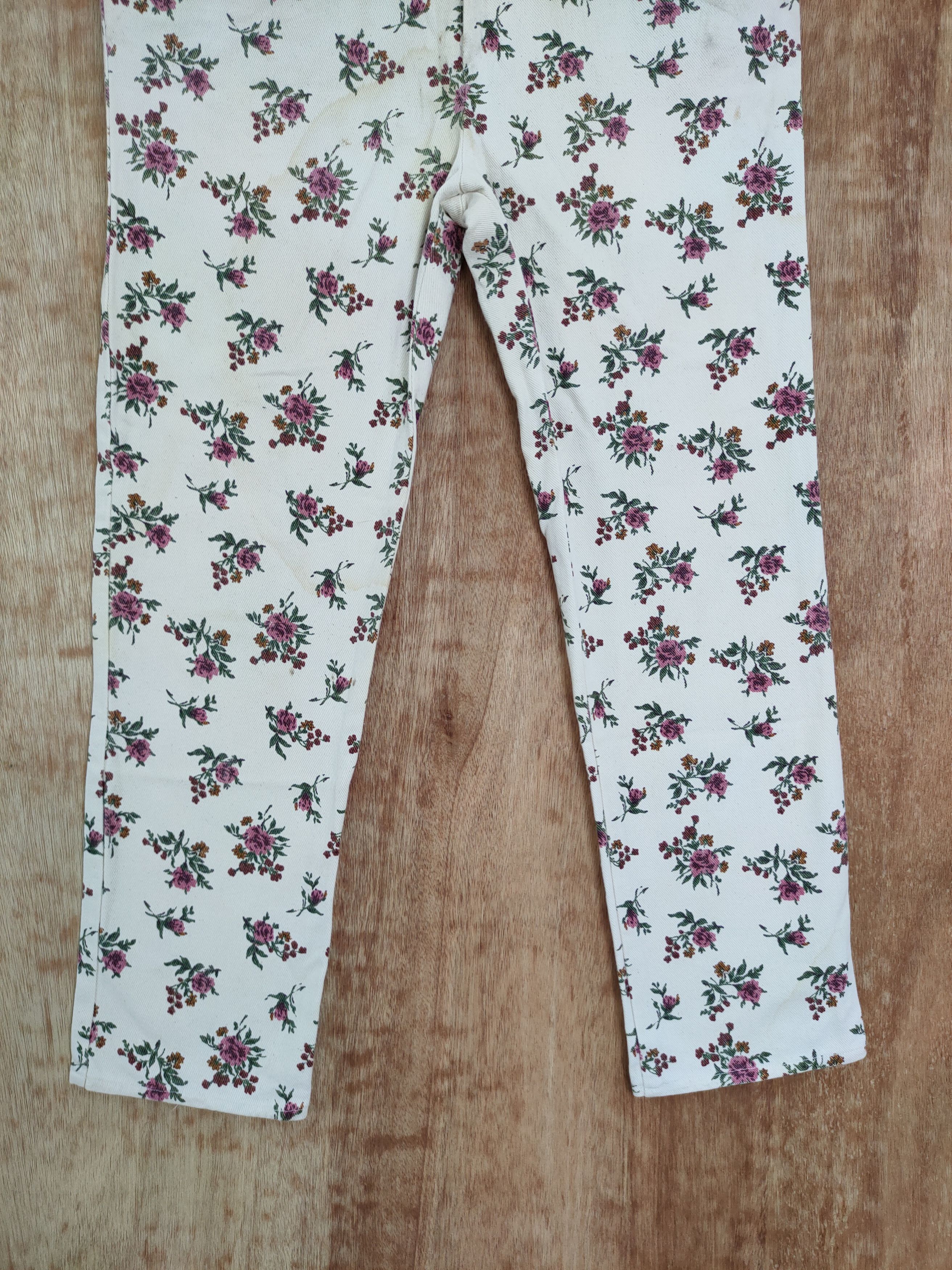 Japanese Brand DL Japan fullprint flower art casual pants #4151 Size 28" / US 6 / IT 42 - 2 Thumbnail