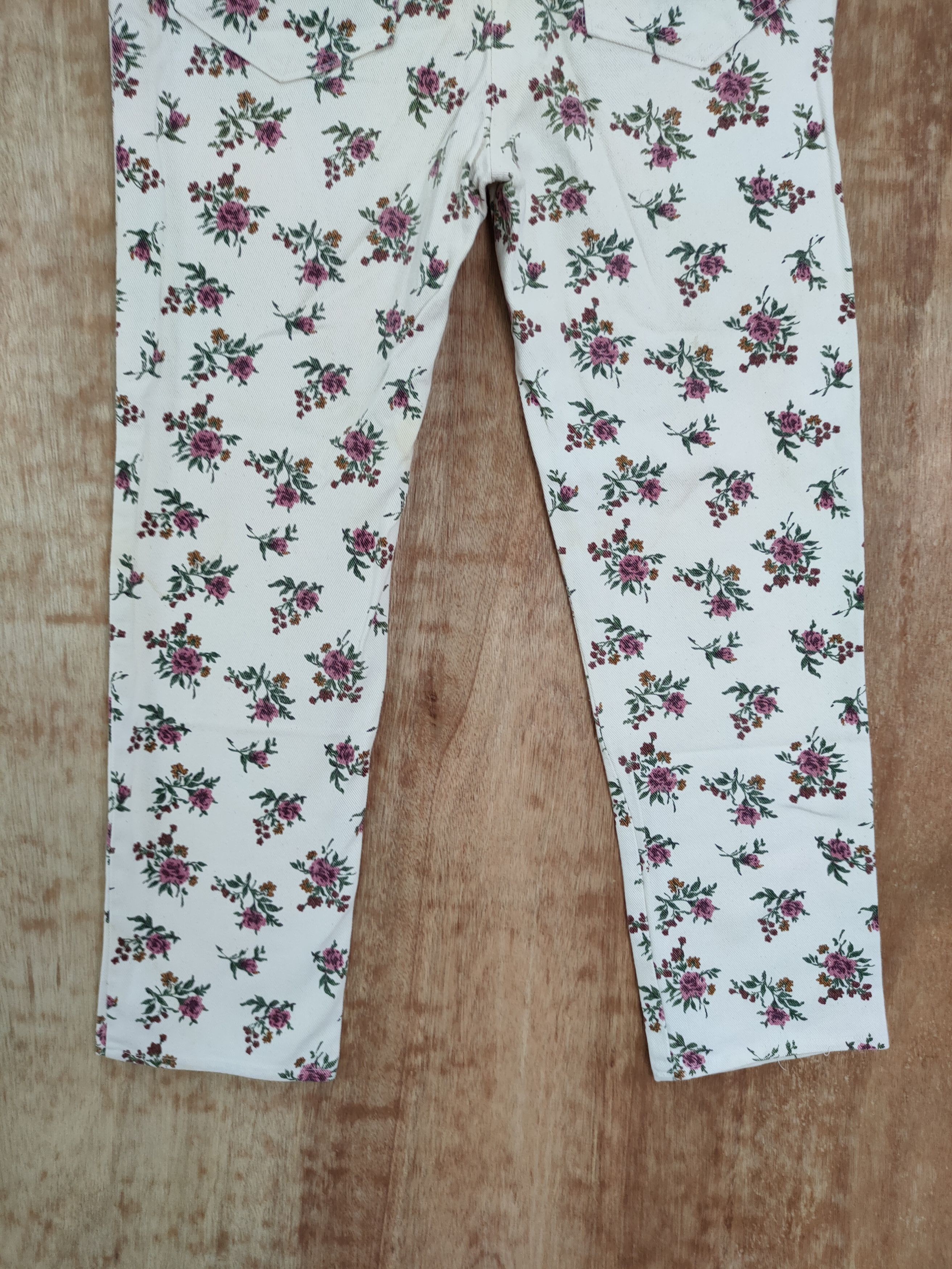 Japanese Brand DL Japan fullprint flower art casual pants #4151 Size 28" / US 6 / IT 42 - 6 Thumbnail