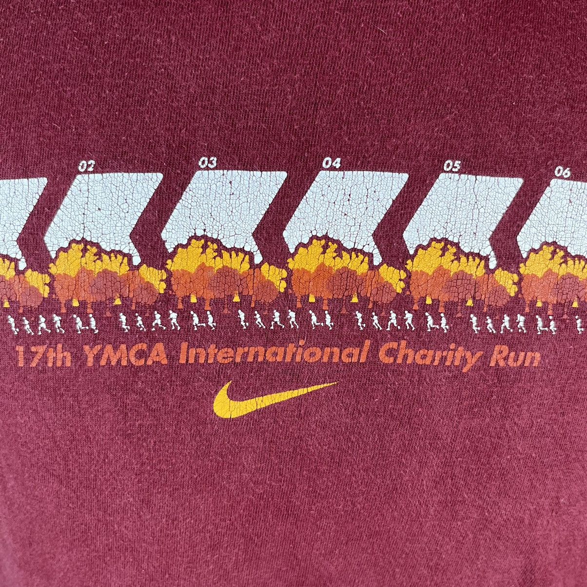 Nike × Vintage Vtg nike 17th YMCA International Charity Run Size US S / EU 44-46 / 1 - 4 Thumbnail