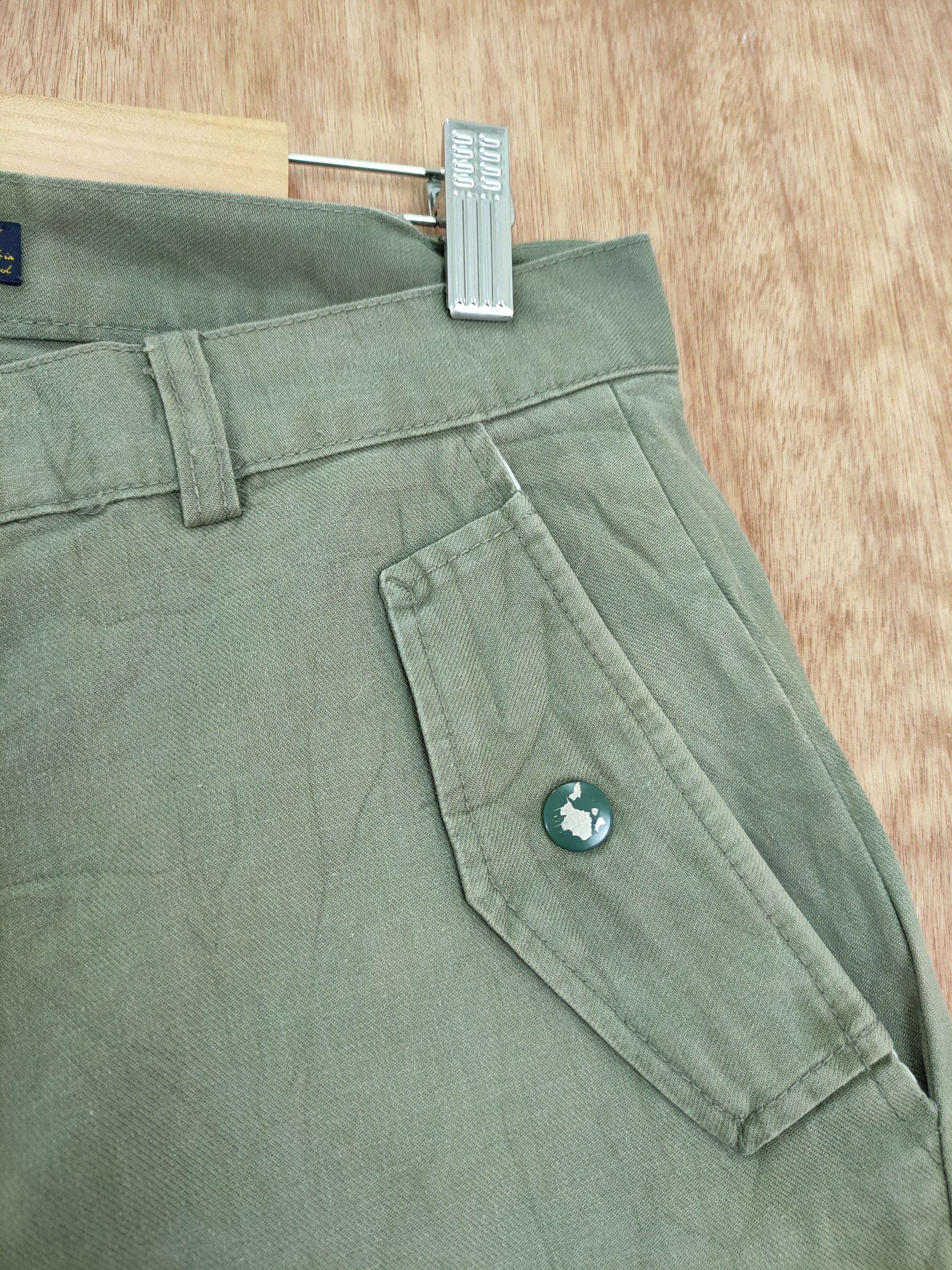 Japanese Brand DLL Monocle green multipocket tactical bush cargo pants #183 Size US 29 - 5 Thumbnail