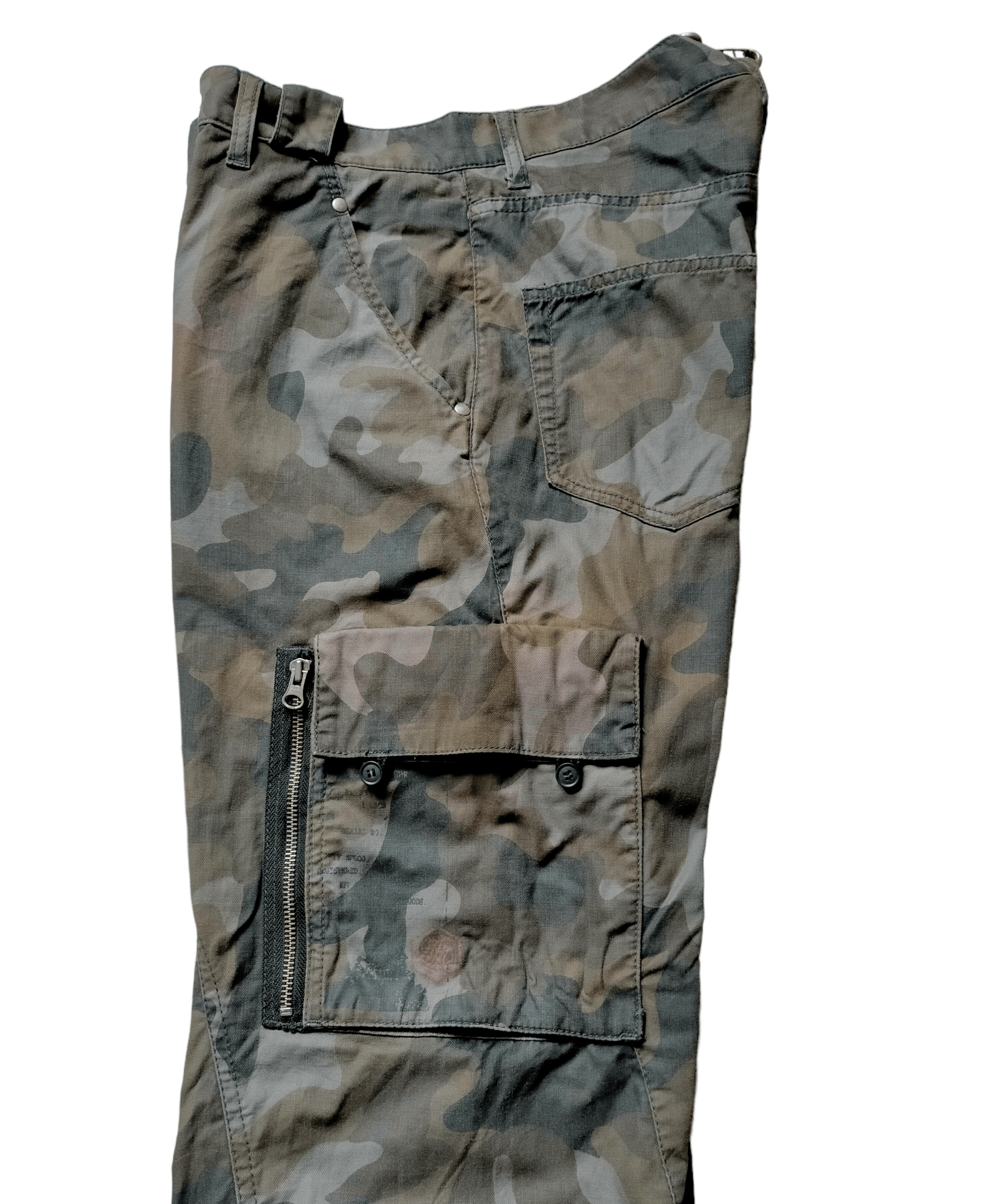 PPFM PPFM Camo Cargo Suspender Pants Size US 31 - 5 Thumbnail