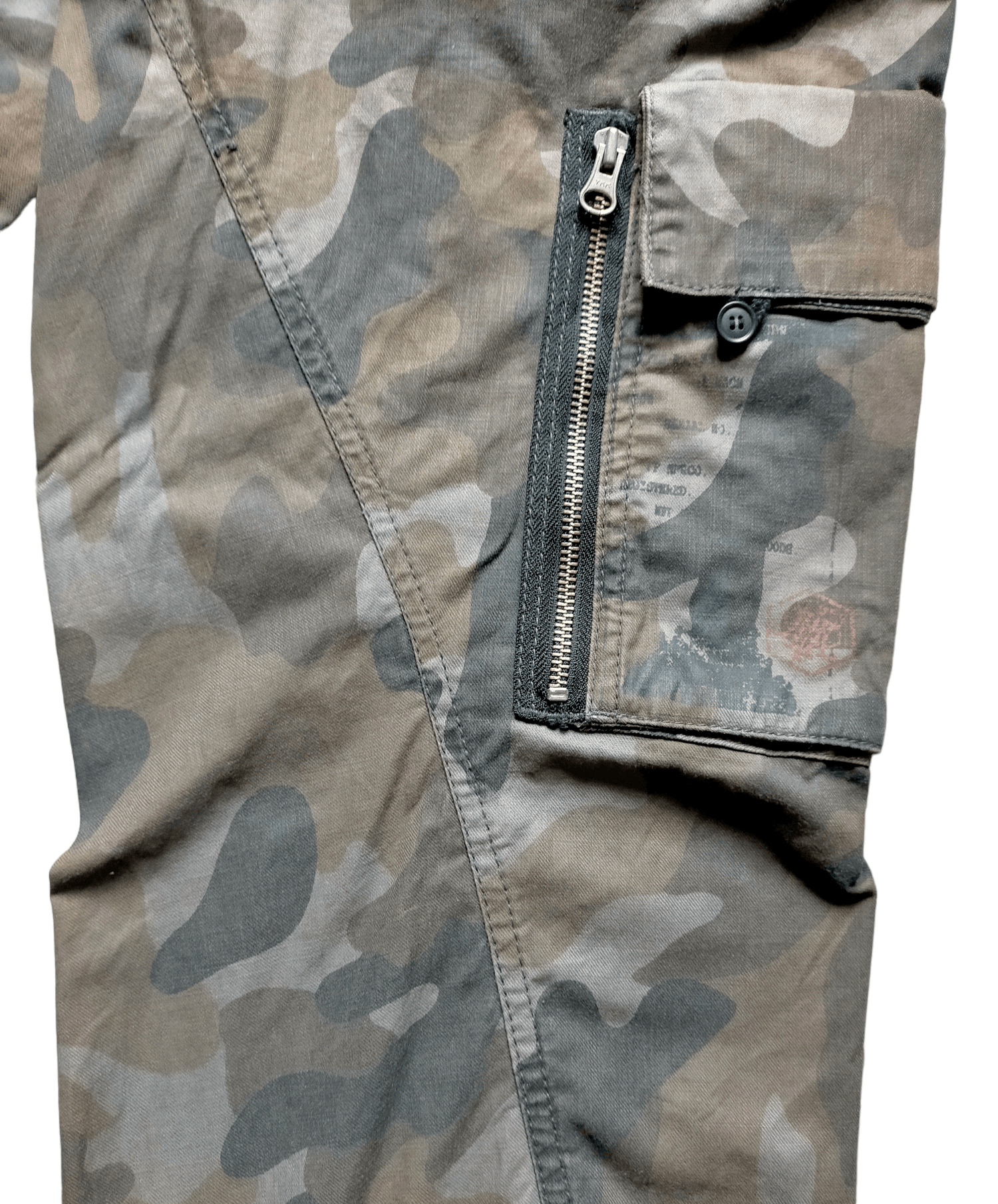 PPFM PPFM Camo Cargo Suspender Pants Size US 31 - 8 Thumbnail