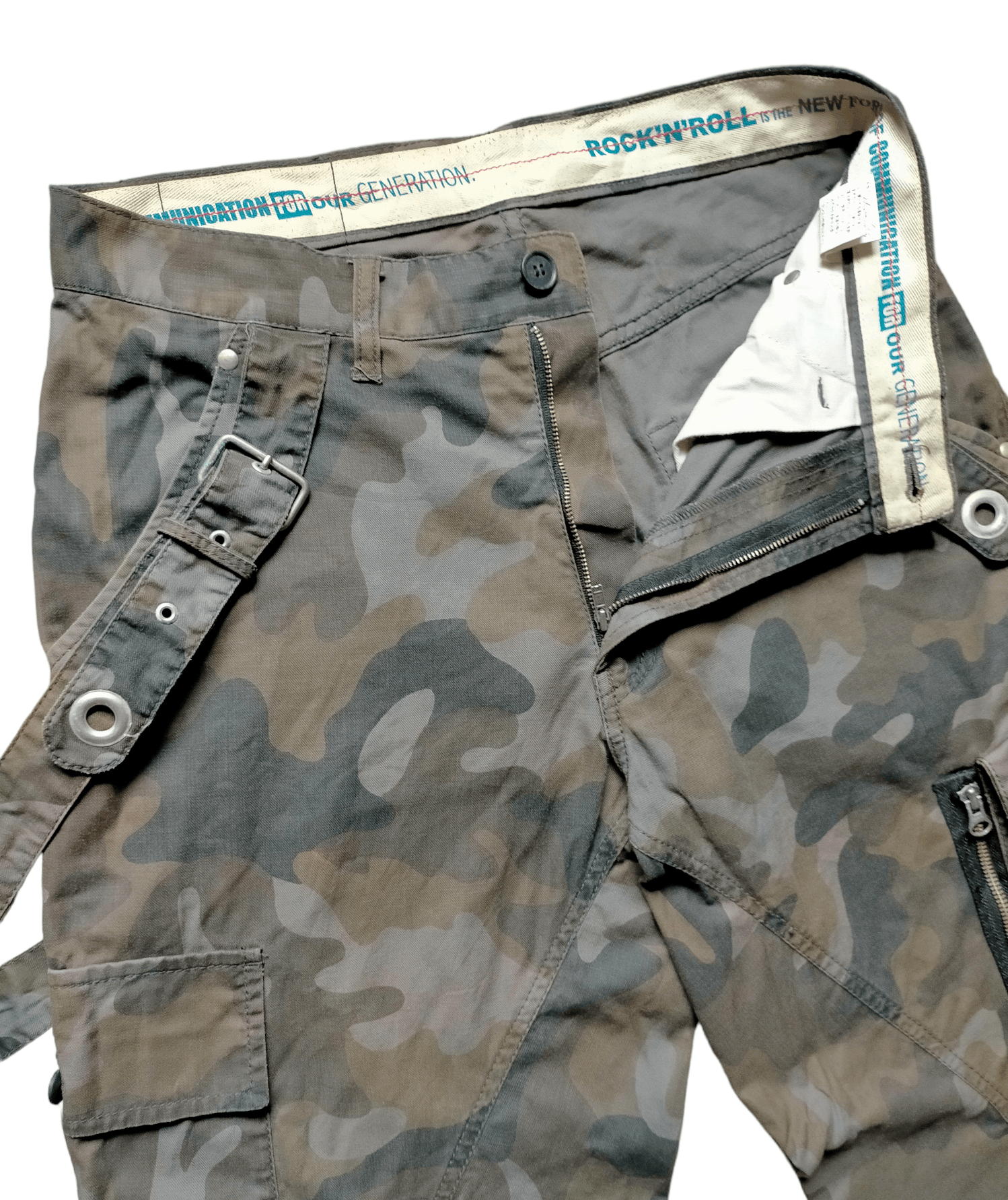 PPFM PPFM Camo Cargo Suspender Pants Size US 31 - 3 Thumbnail