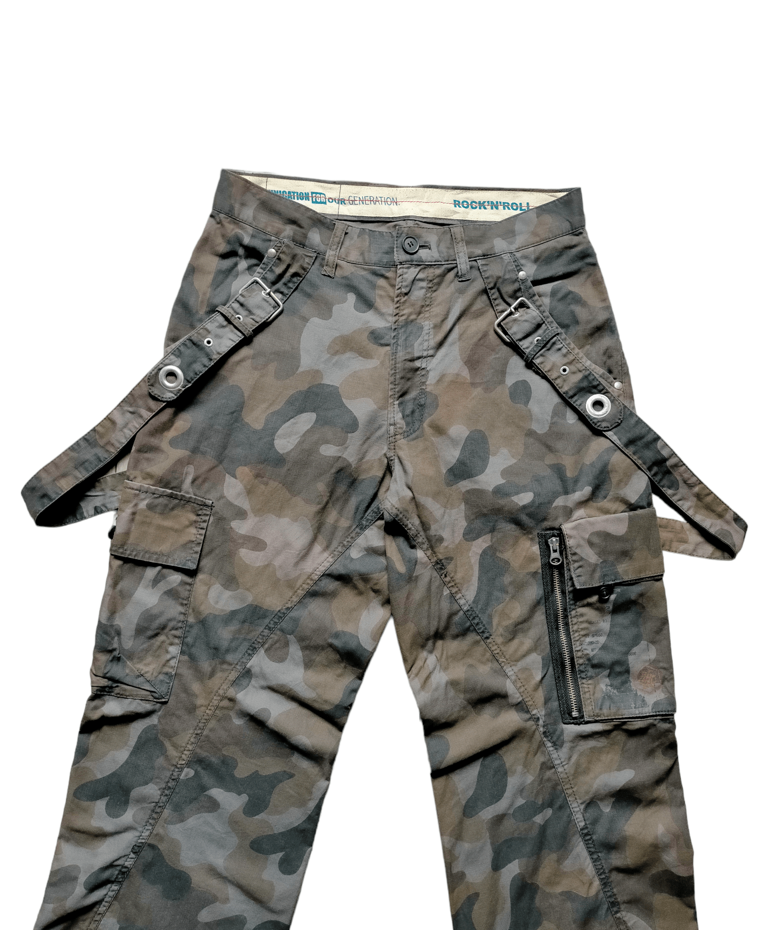 PPFM PPFM Camo Cargo Suspender Pants Size US 31 - 2 Thumbnail