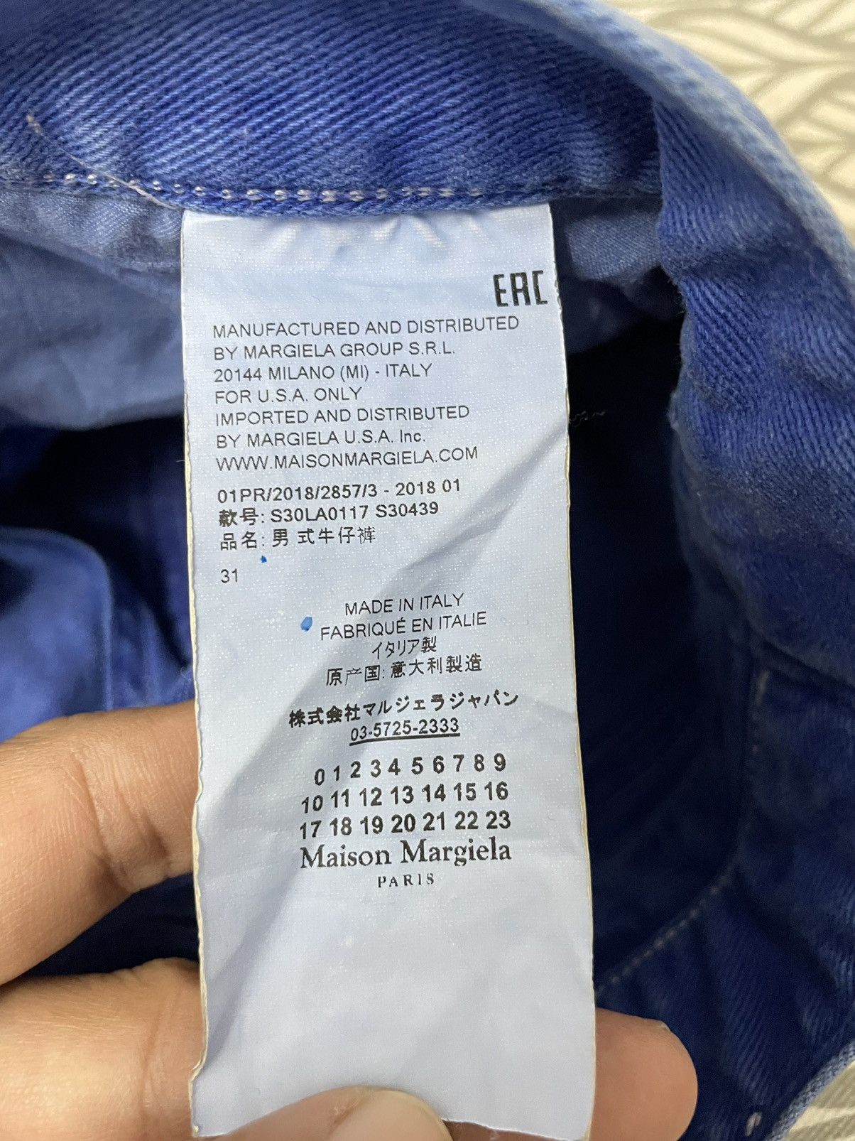 Maison Margiela Maison Margiela Paris Stereotype Slim Fit Jeans Size US 31 - 13 Thumbnail