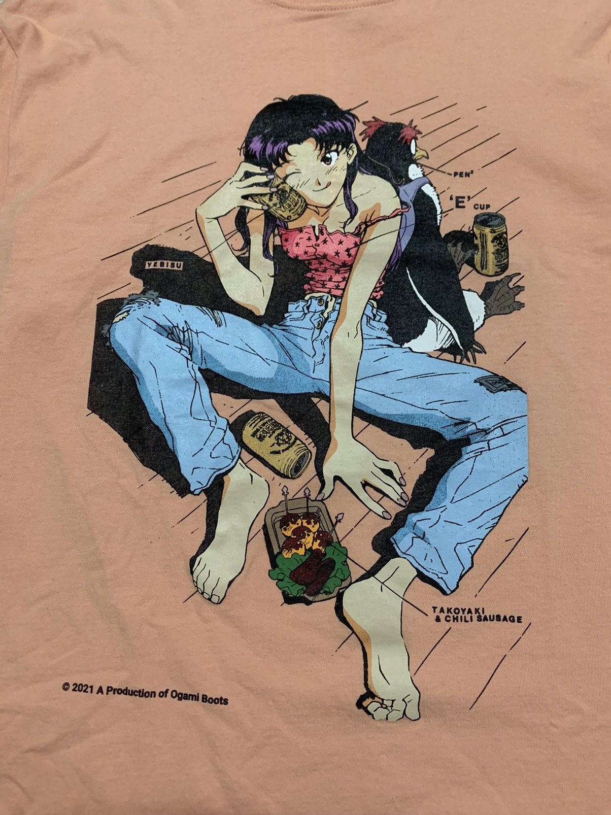 Anime × Japanese Brand 💥BINDING OFFER💥 Evangelion Misato Anime Bootleg Shirt Size US XXL / EU 58 / 5 - 2 Thumbnail
