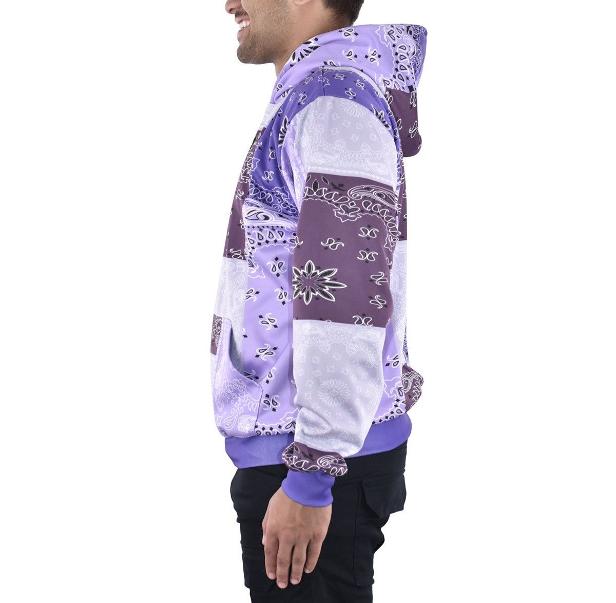 Vintage Paisley Patchwork Hoodie Size US S / EU 44-46 / 1 - 4 Thumbnail