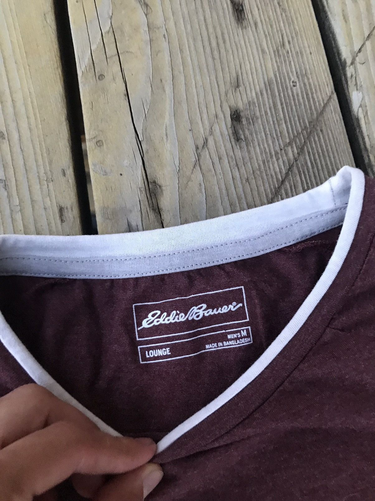 Eddie Bauer Vintage Eddie Bauer contrast collar t shirt Size US M / EU 48-50 / 2 - 3 Thumbnail