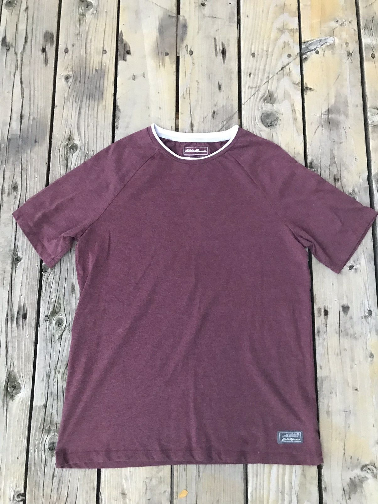 Eddie Bauer Vintage Eddie Bauer contrast collar t shirt Size US M / EU 48-50 / 2 - 1 Thumbnail