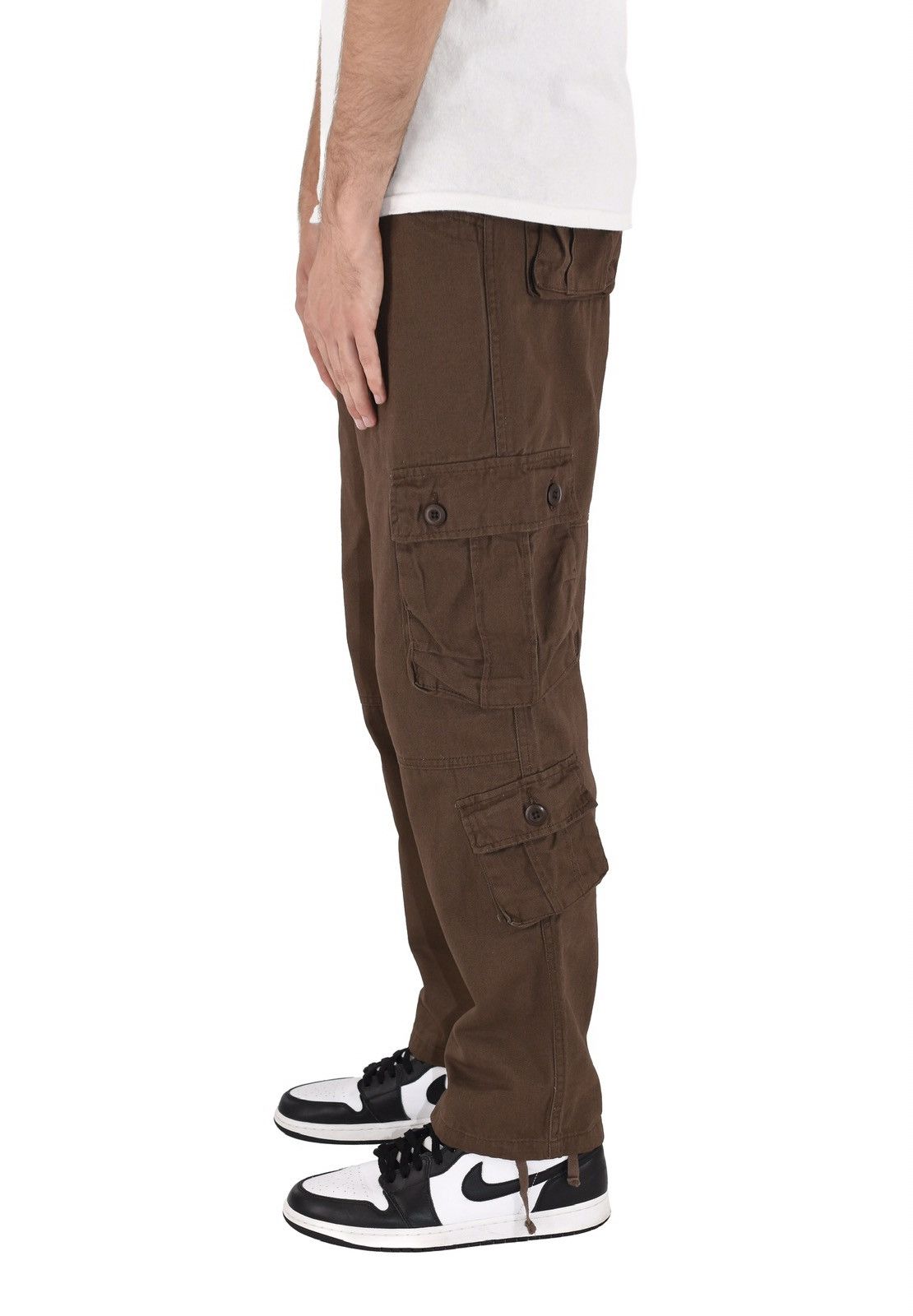 Vintage 8 Pocket Cargo Pants Earth Brown Size US 40 / EU 56 - 3 Thumbnail
