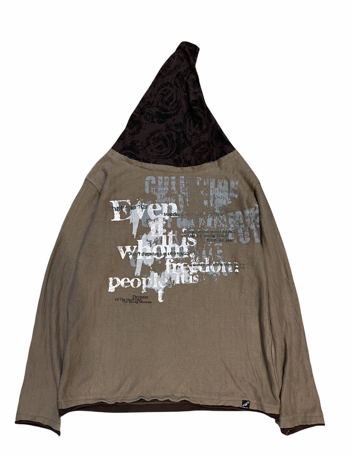 In The Attic Ninja twist herringbone hoodie undercover Size US L / EU 52-54 / 3 - 1 Thumbnail