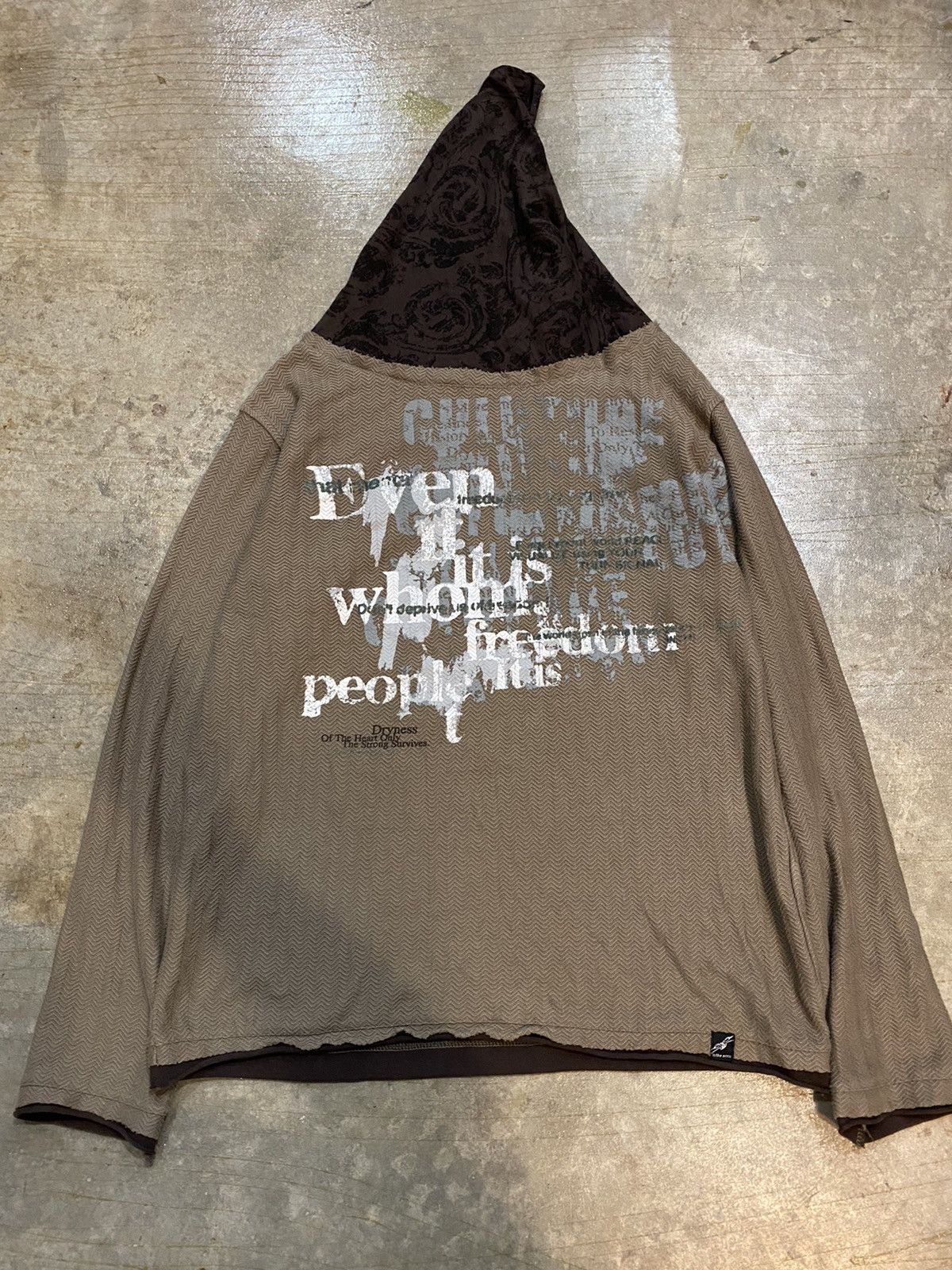 In The Attic Ninja twist herringbone hoodie undercover Size US L / EU 52-54 / 3 - 3 Thumbnail