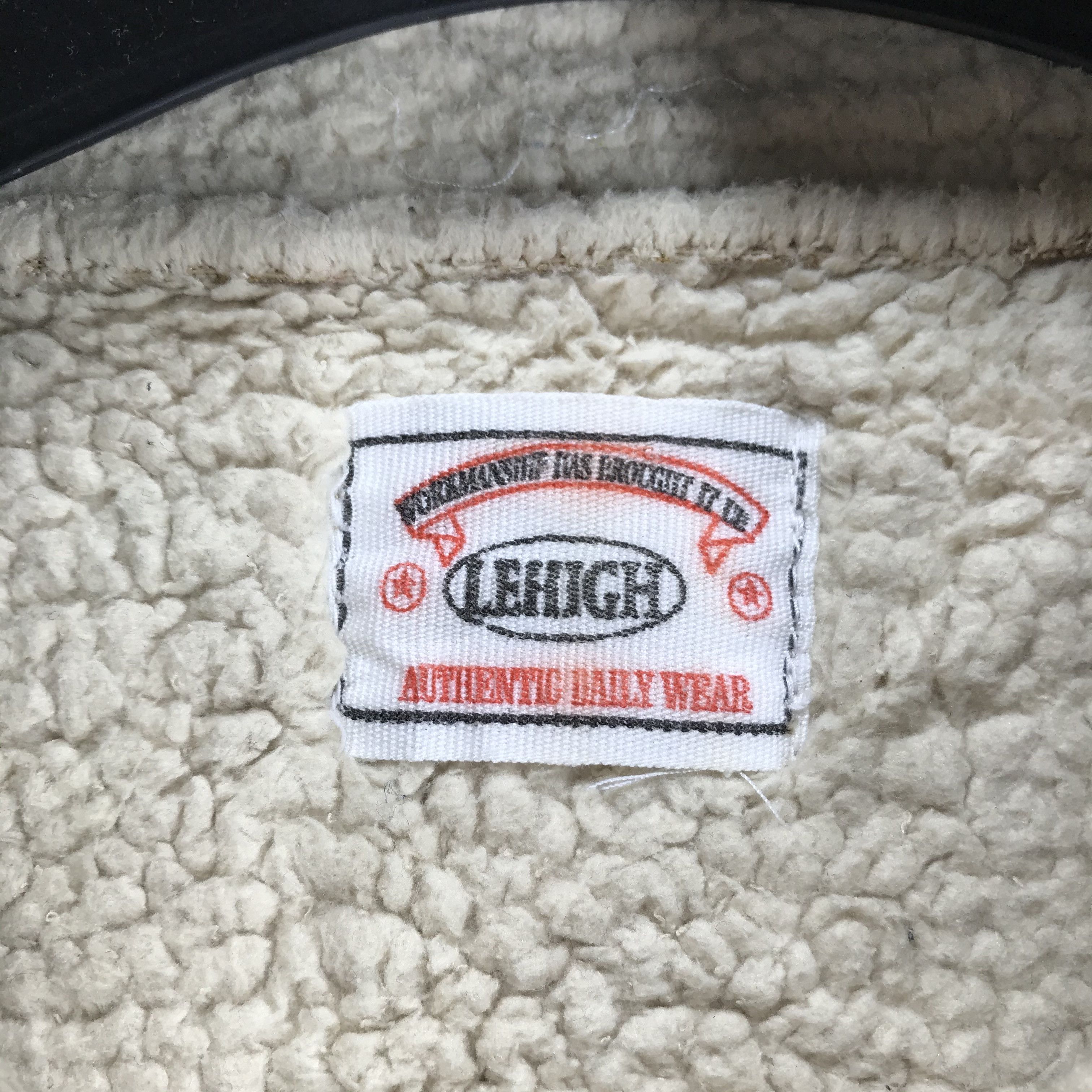 Japanese Brand Lehigh LH9-25 Suede Leather Shearling Jacket #2521-98 Size US S / EU 44-46 / 1 - 7 Thumbnail