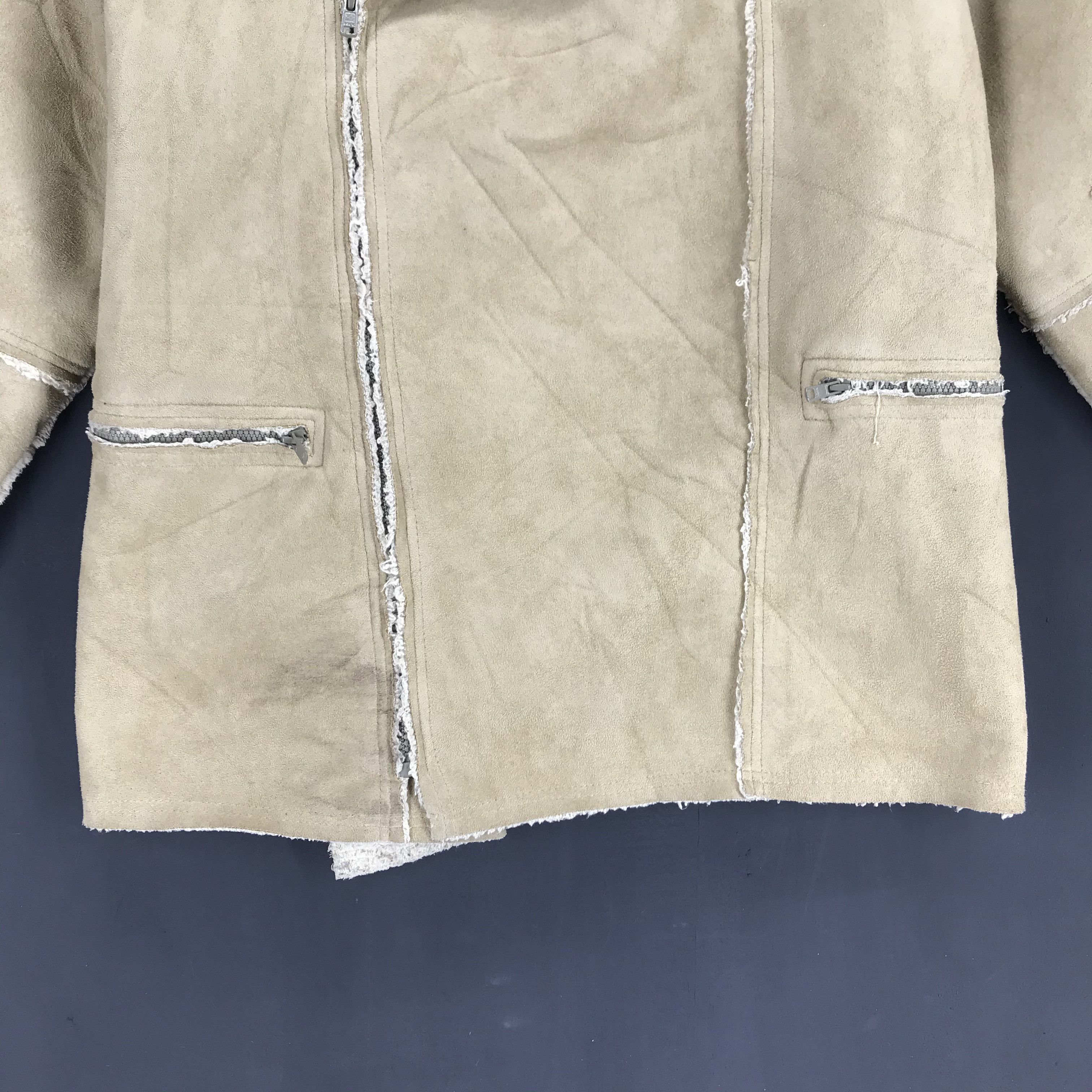 Japanese Brand Lehigh LH9-25 Suede Leather Shearling Jacket #2521-98 Size US S / EU 44-46 / 1 - 3 Thumbnail