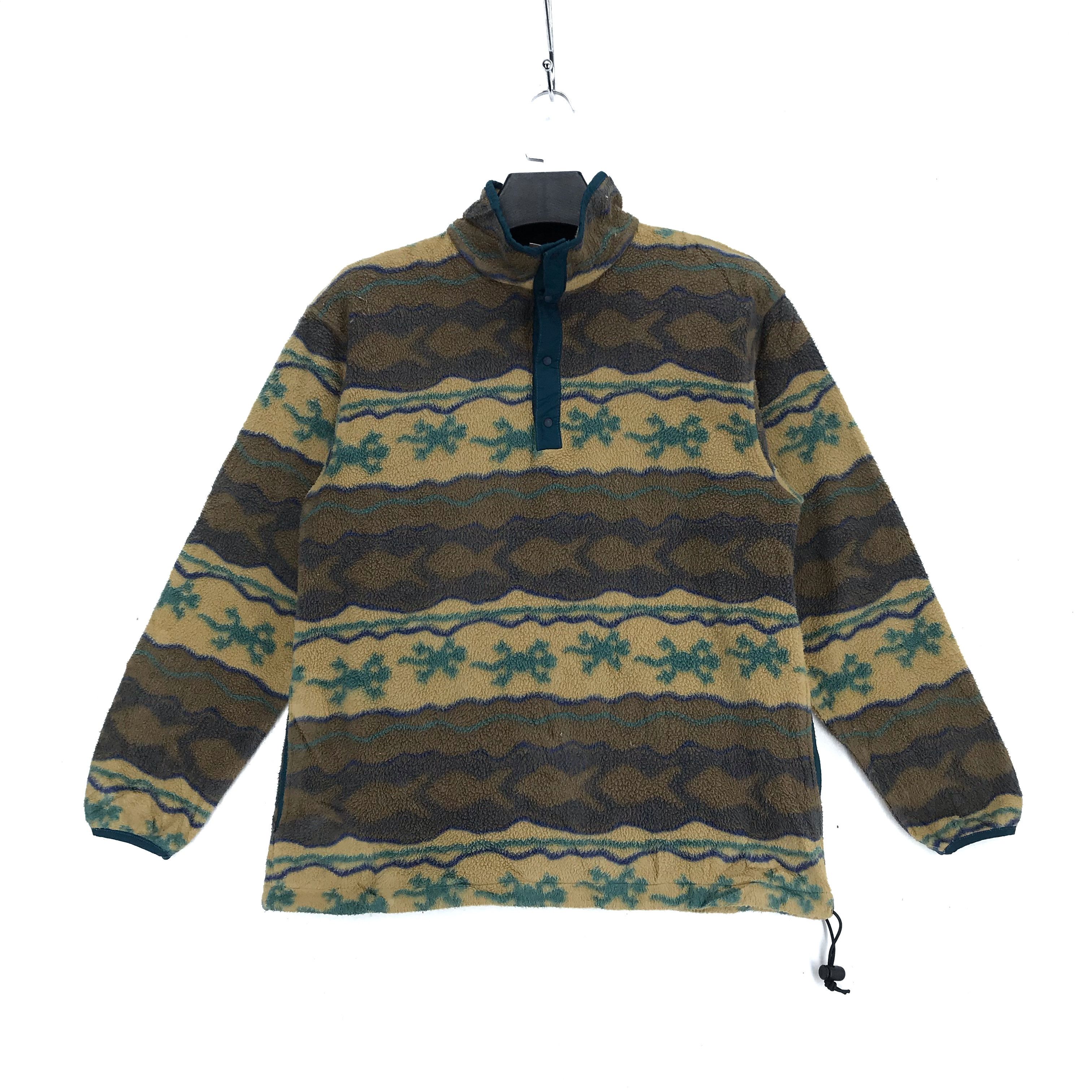 LL Bean Snap Button Fullprint Fleece #2538-99