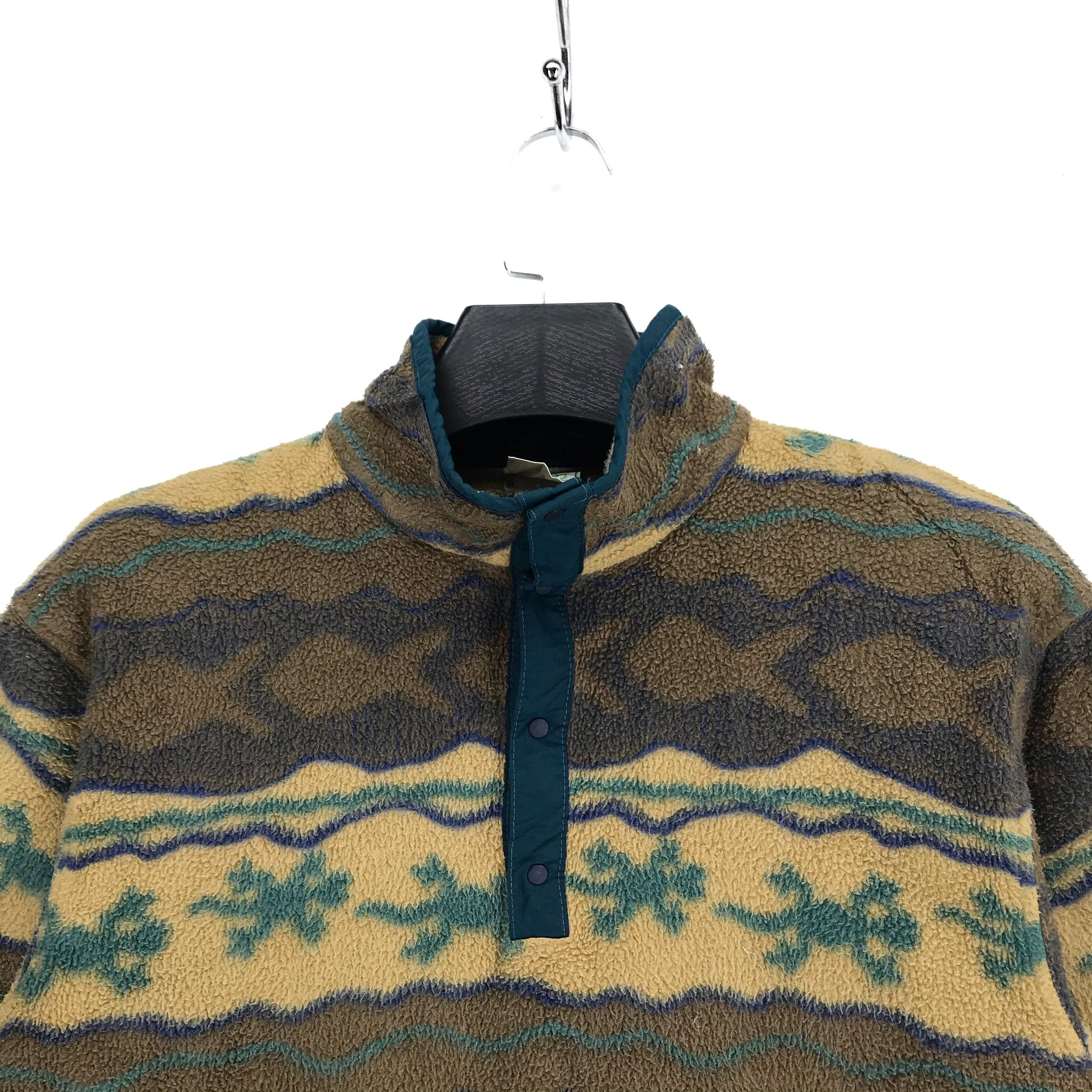 LL Bean Snap Button Fullprint Fleece #2538-99