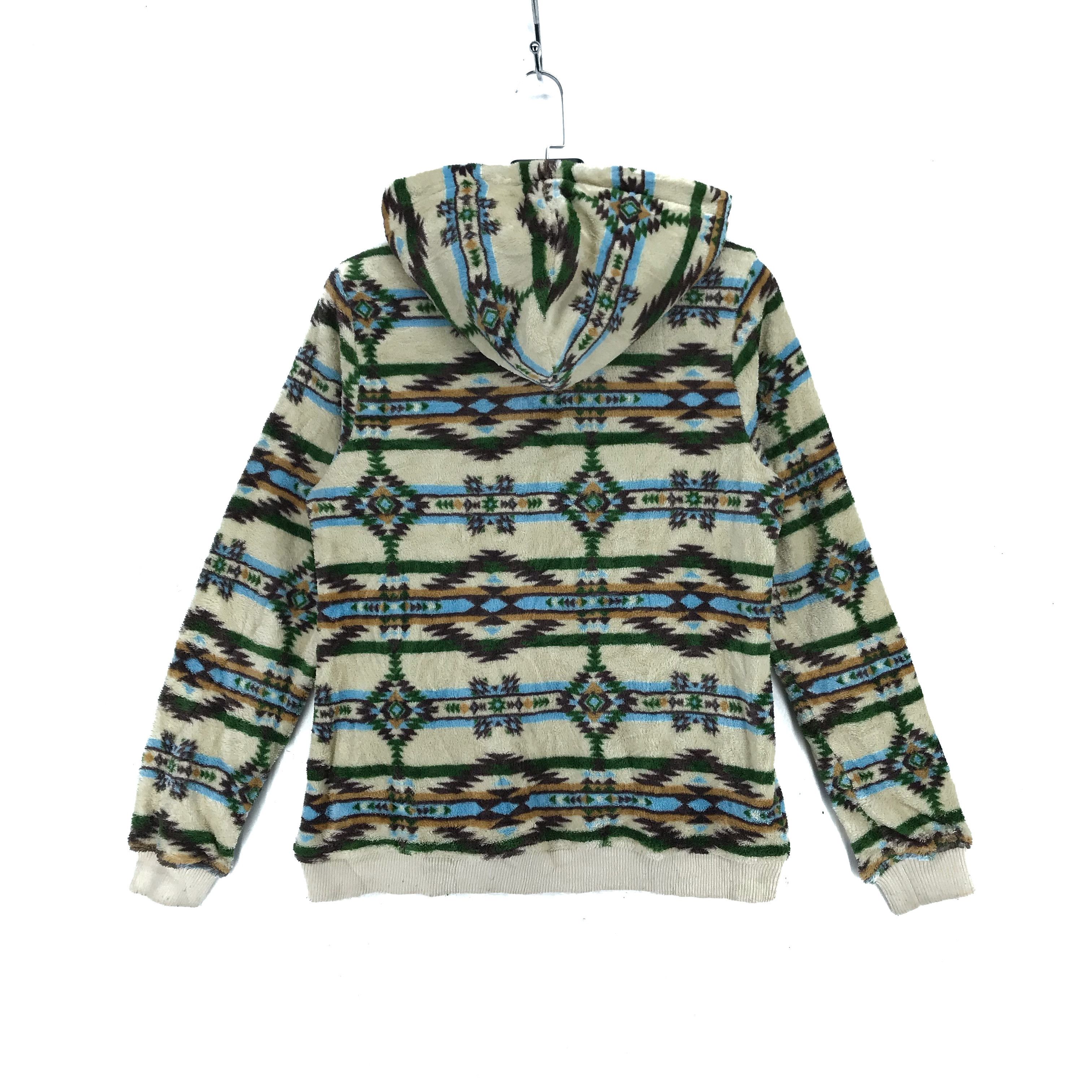 Japanese Brand TITICACA Nice Design Hooded Fleece #2530-98 Size L / US 10 / IT 46 - 8 Thumbnail