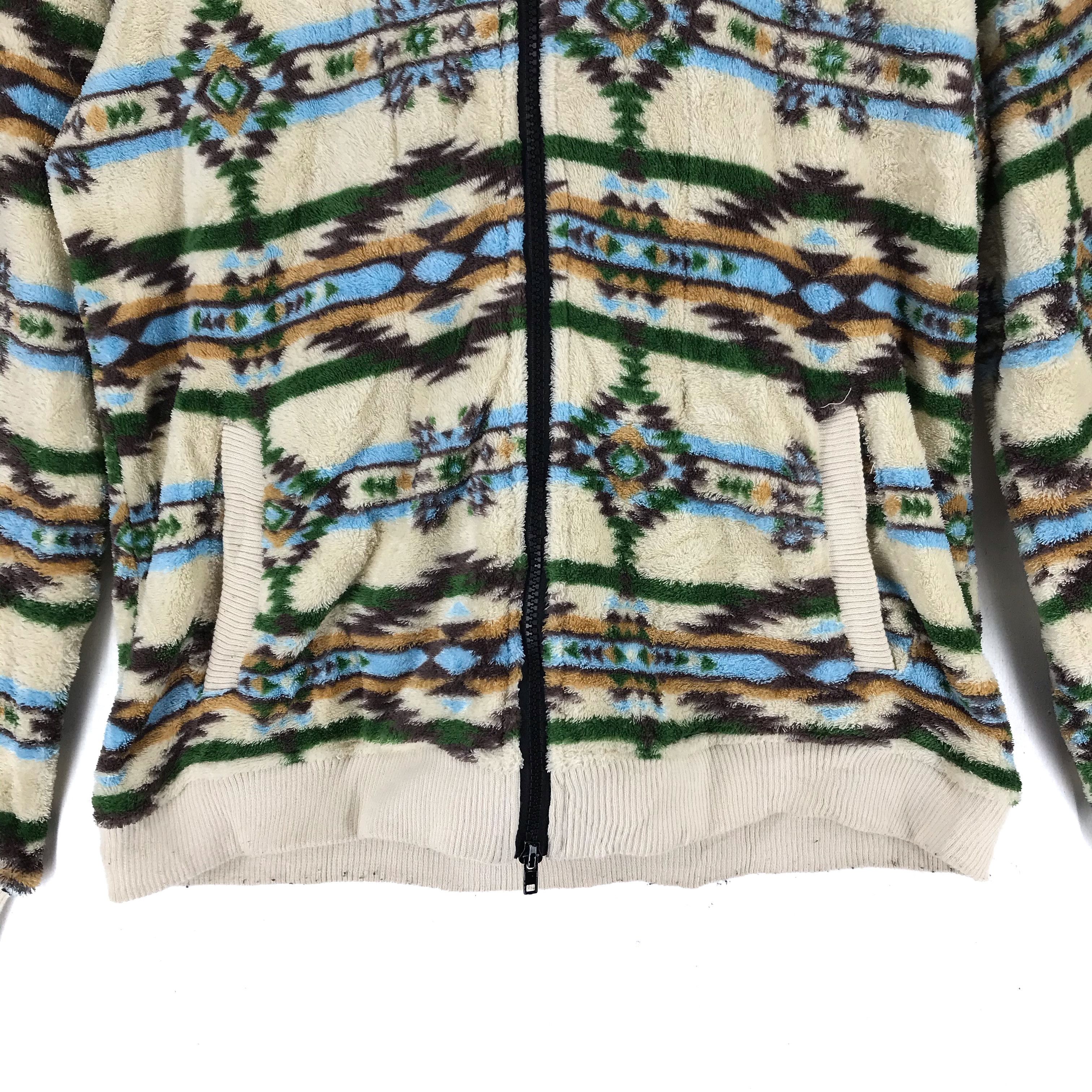 Japanese Brand TITICACA Nice Design Hooded Fleece #2530-98 Size L / US 10 / IT 46 - 4 Thumbnail